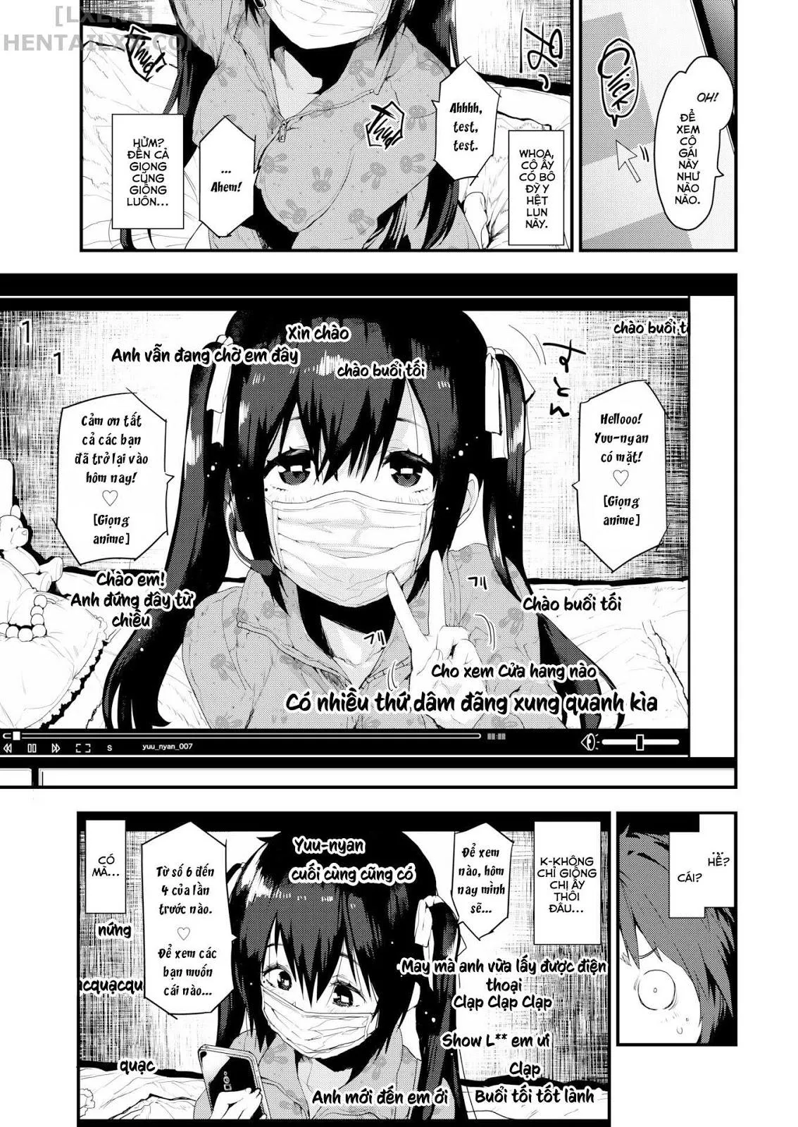 HentaiVN.net - Ảnh 4 - My Girlfriend’s Lewd Stream - Chap 1