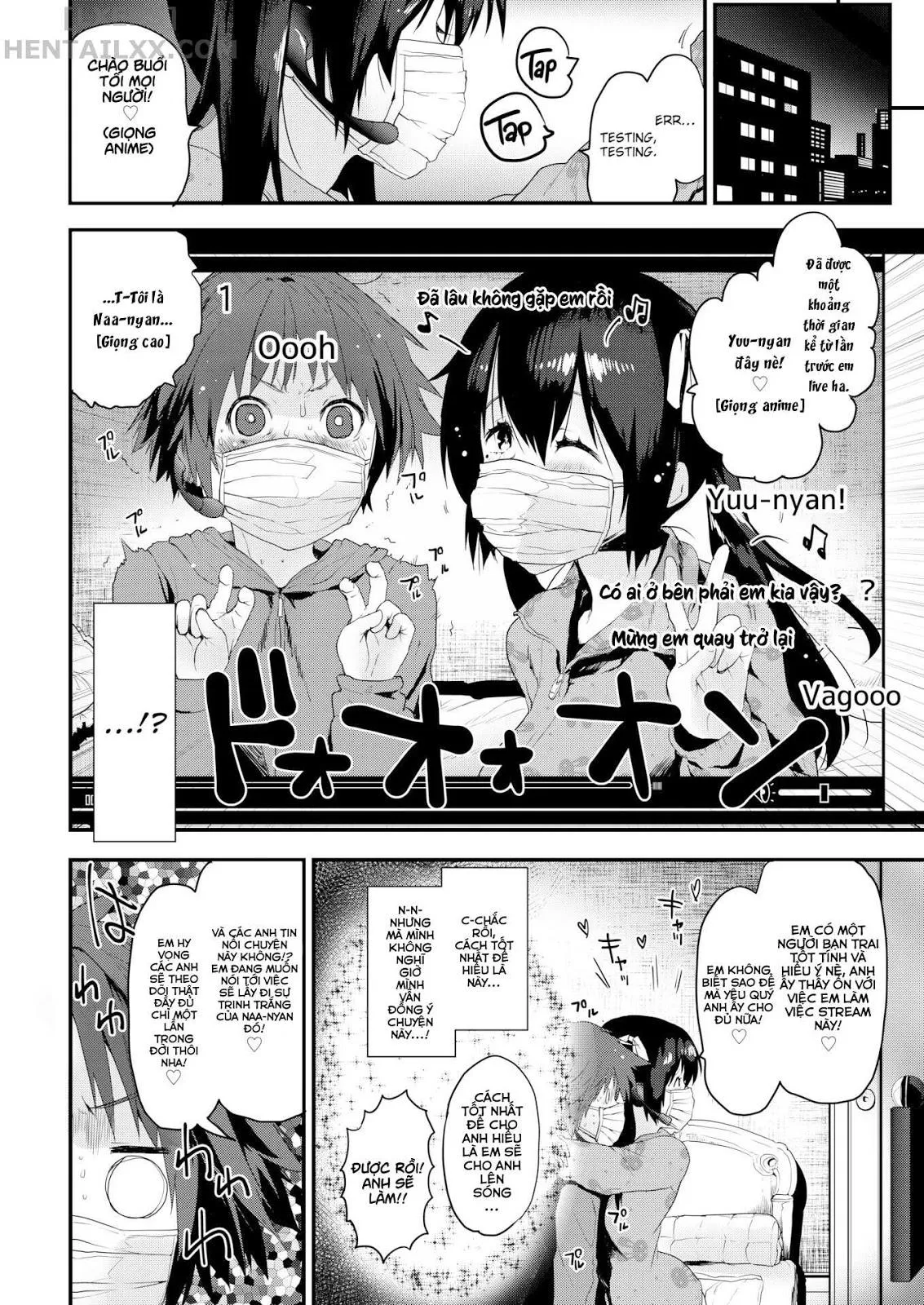 HentaiVN.net - Ảnh 9 - My Girlfriend’s Lewd Stream - Chap 1