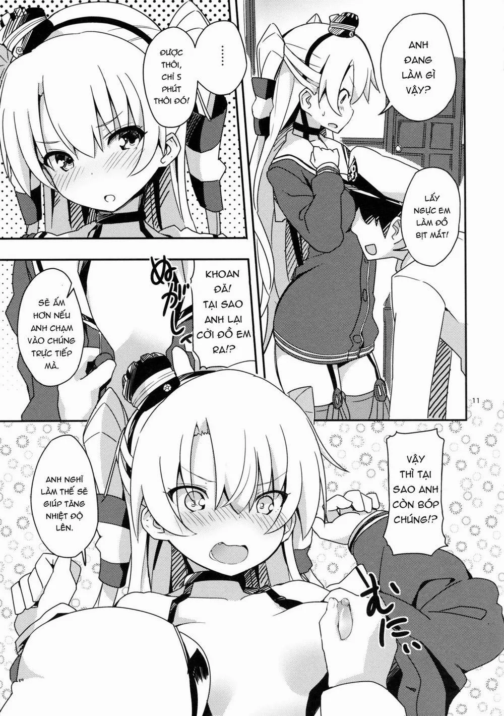 HentaiVN.net - Ảnh 11 - Amatsukaze to Tetsuya de H shinagara Houkokusho (Kantai Collection) - Chap 1