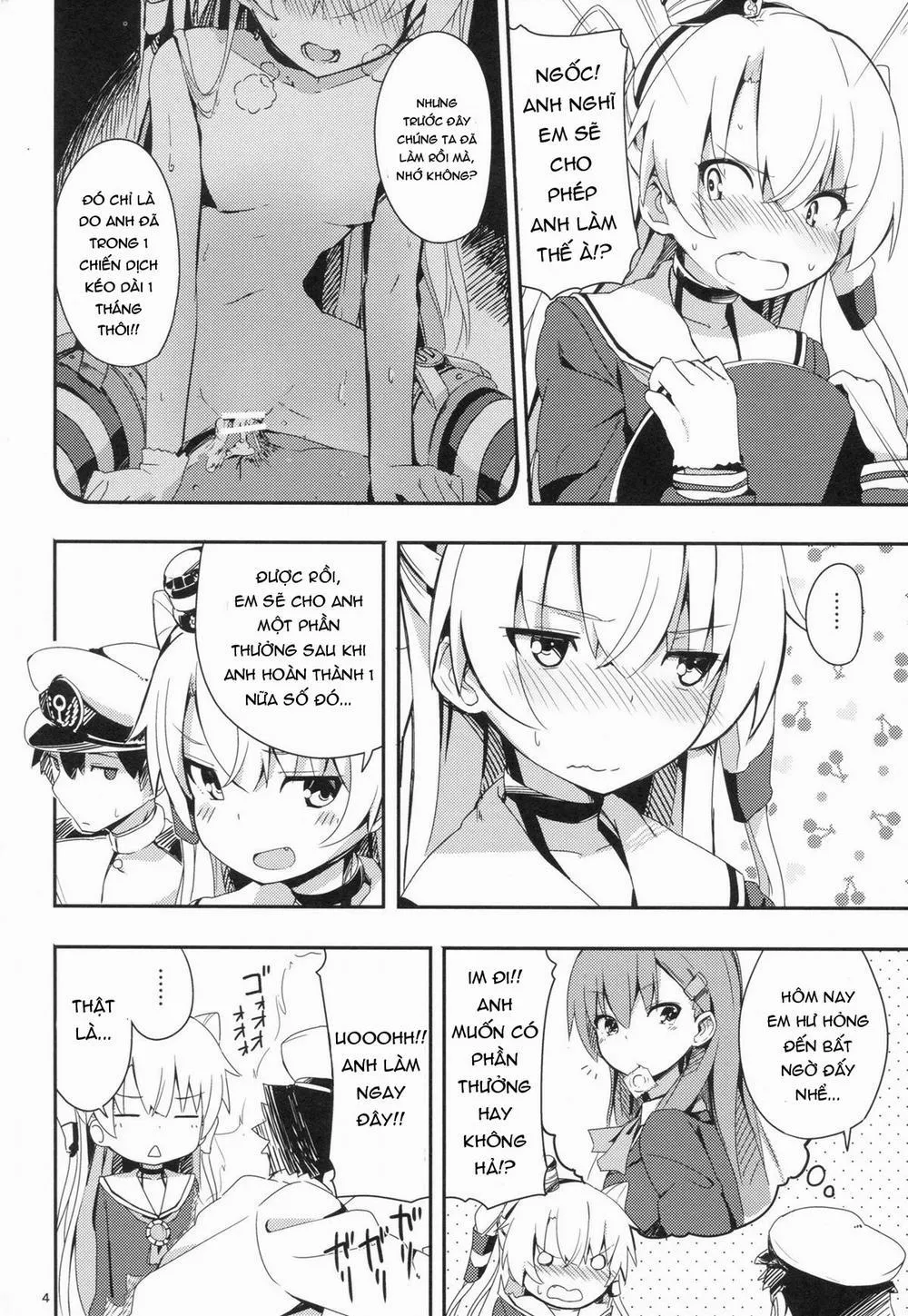 HentaiVN.net - Ảnh 4 - Amatsukaze to Tetsuya de H shinagara Houkokusho (Kantai Collection) - Chap 1