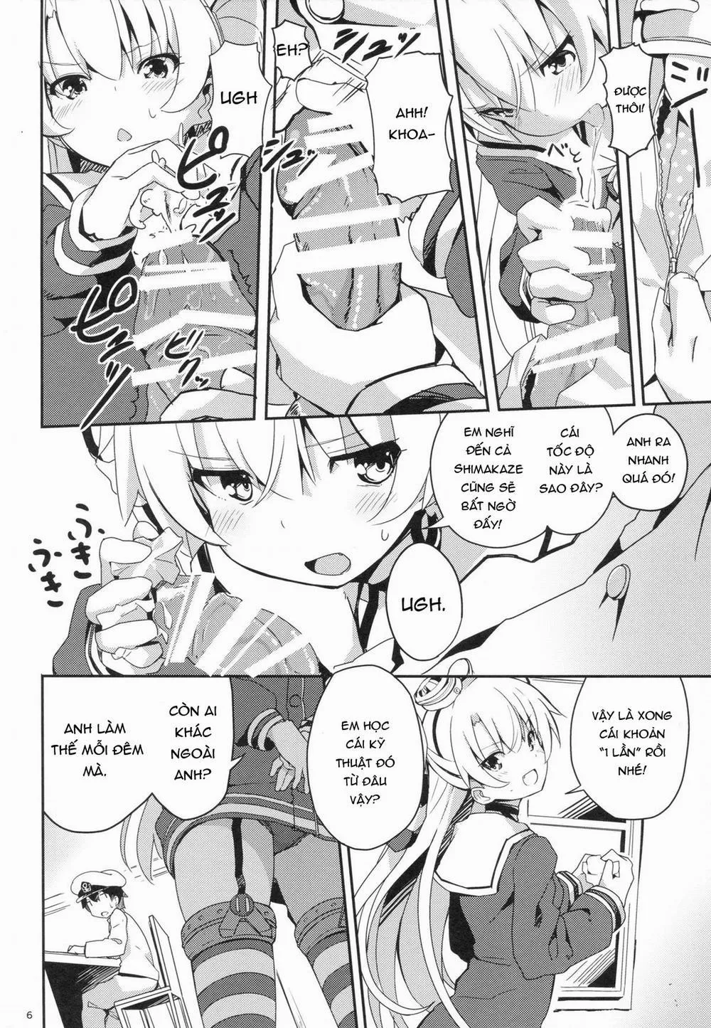 HentaiVN.net - Ảnh 6 - Amatsukaze to Tetsuya de H shinagara Houkokusho (Kantai Collection) - Chap 1