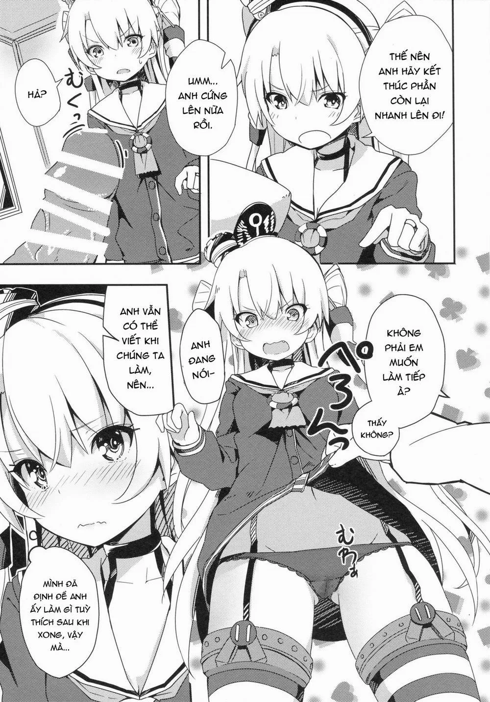 HentaiVN.net - Ảnh 7 - Amatsukaze to Tetsuya de H shinagara Houkokusho (Kantai Collection) - Chap 1