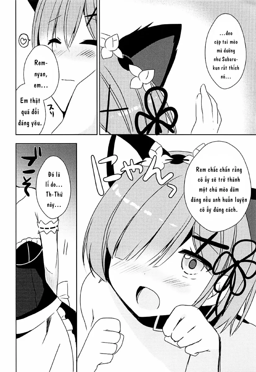HentaiVN.net - Ảnh 10 - Em Là Chú Mèo Dâm Đãng Của Anh ! (Re: Zero Kara Hajimeru Isekai Seikatsu) [Shall I make Rem-nyan go Nyan Nyan? ; Rem-nyan to Nyannyan Suru? ; レムにゃんとにゃんにゃんする?] - Chap 1