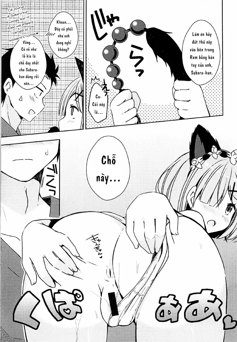 HentaiVN.net - Ảnh 11 - Em Là Chú Mèo Dâm Đãng Của Anh ! (Re: Zero Kara Hajimeru Isekai Seikatsu) [Shall I make Rem-nyan go Nyan Nyan? ; Rem-nyan to Nyannyan Suru? ; レムにゃんとにゃんにゃんする?] - Chap 1
