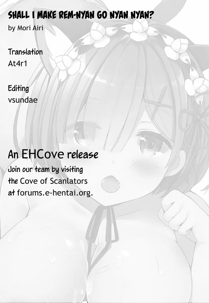 HentaiVN.net - Ảnh 23 - Em Là Chú Mèo Dâm Đãng Của Anh ! (Re: Zero Kara Hajimeru Isekai Seikatsu) [Shall I make Rem-nyan go Nyan Nyan? ; Rem-nyan to Nyannyan Suru? ; レムにゃんとにゃんにゃんする?] - Chap 1