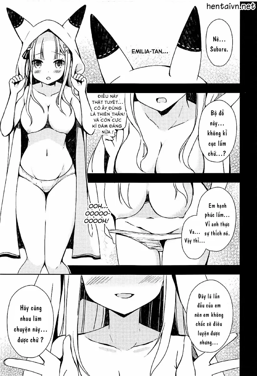 HentaiVN.net - Ảnh 5 - Em Là Chú Mèo Dâm Đãng Của Anh ! (Re: Zero Kara Hajimeru Isekai Seikatsu) [Shall I make Rem-nyan go Nyan Nyan? ; Rem-nyan to Nyannyan Suru? ; レムにゃんとにゃんにゃんする?] - Chap 1