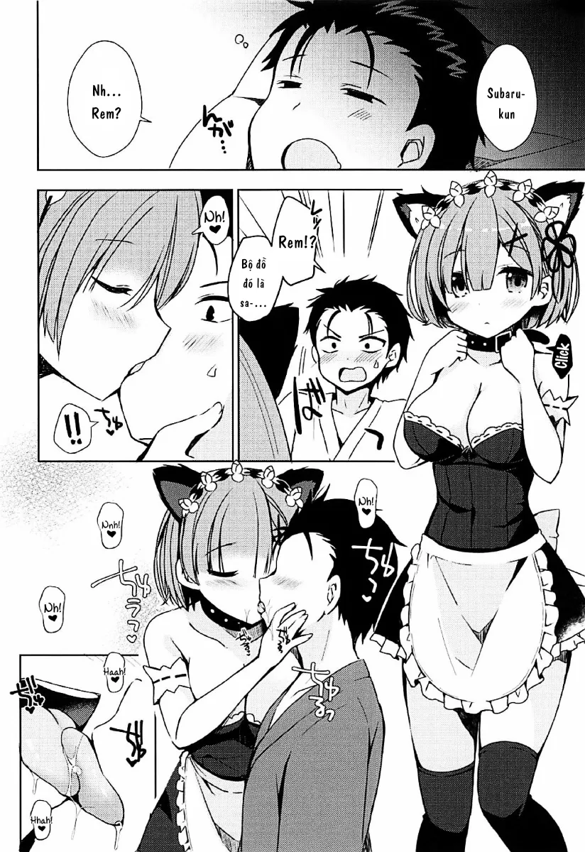 HentaiVN.net - Ảnh 8 - Em Là Chú Mèo Dâm Đãng Của Anh ! (Re: Zero Kara Hajimeru Isekai Seikatsu) [Shall I make Rem-nyan go Nyan Nyan? ; Rem-nyan to Nyannyan Suru? ; レムにゃんとにゃんにゃんする?] - Chap 1