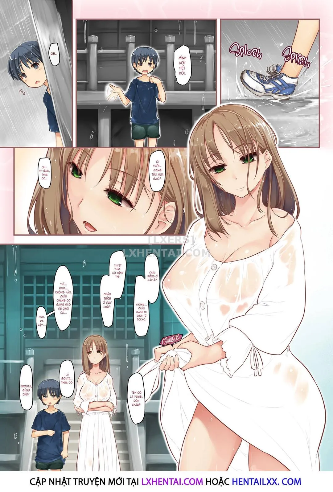 HentaiVN.net - Ảnh 3 - The Pretty Lady I Met On A Rainy Day Is My... [Ame no Hi ni Deatta Kirei na Onee-san wa Boku no...] - Chap 1