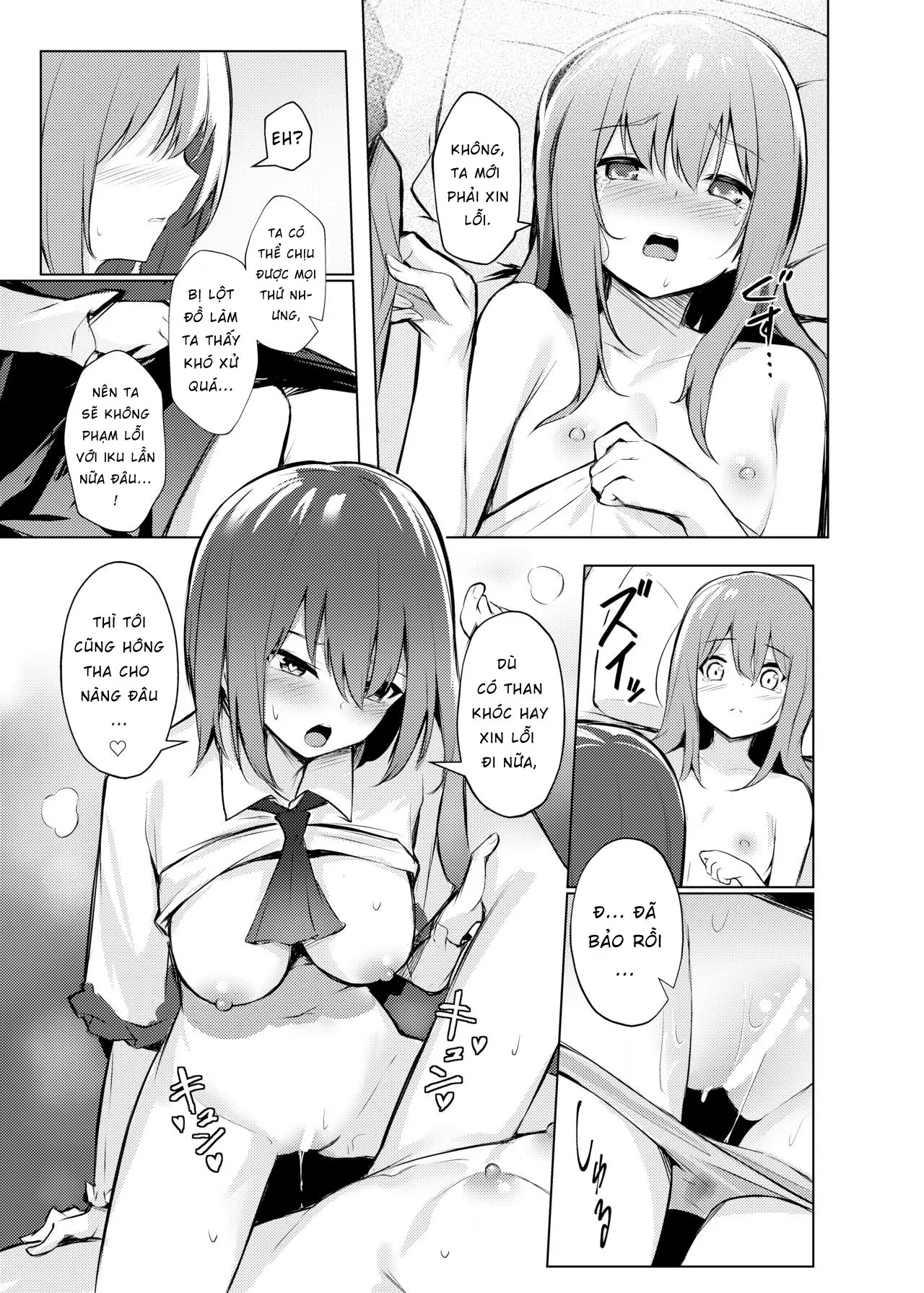 HentaiVN.net - Ảnh 25 - Tenshi-chan ga Iku-san ni Oshioki sareru Hon (Touhou Project) - Chap 1