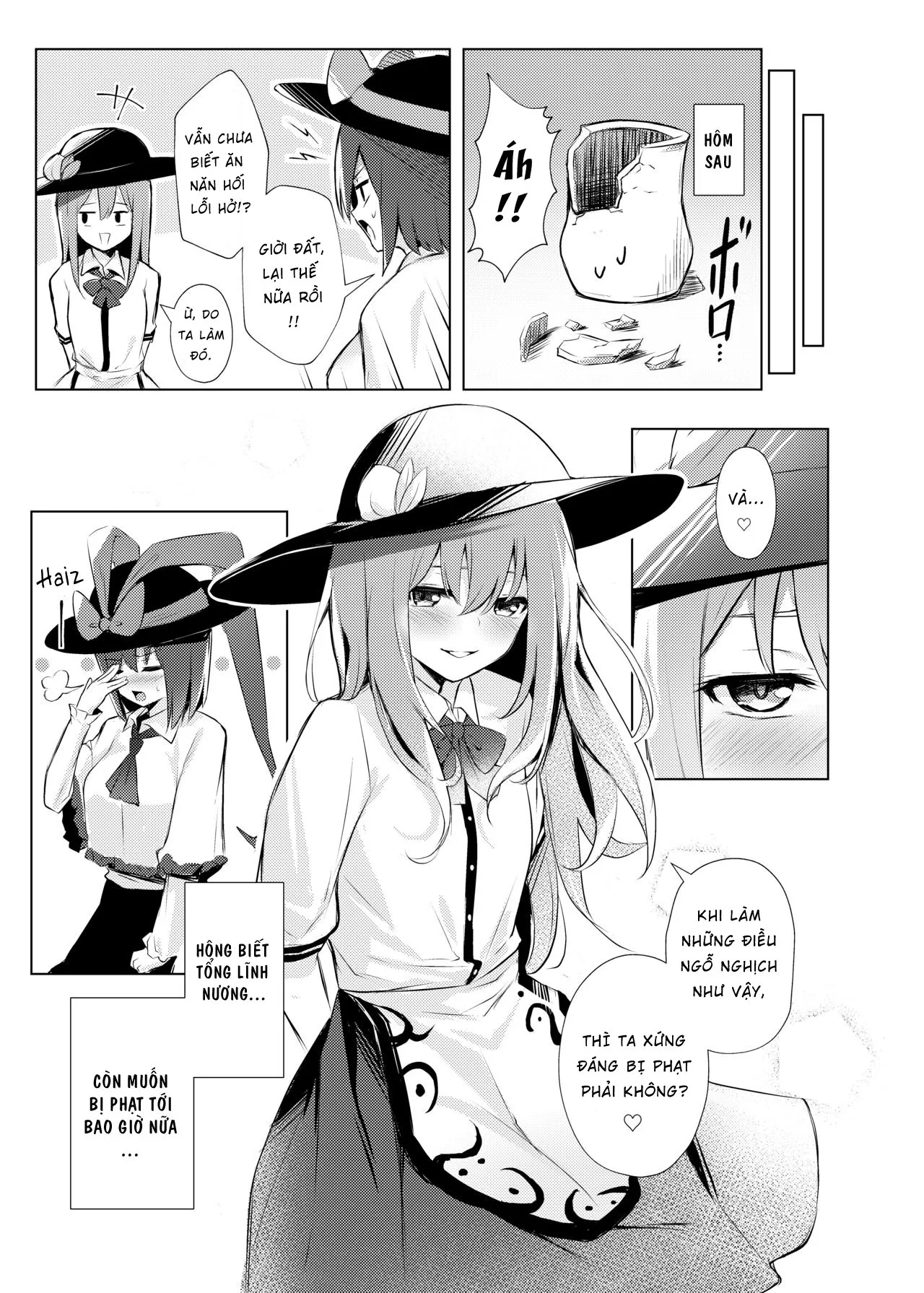 HentaiVN.net - Ảnh 29 - Tenshi-chan ga Iku-san ni Oshioki sareru Hon (Touhou Project) - Chap 1