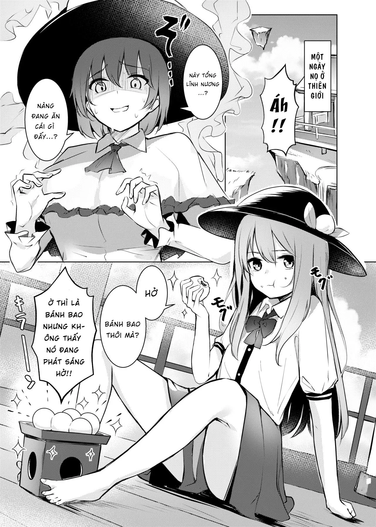 HentaiVN.net - Ảnh 5 - Tenshi-chan ga Iku-san ni Oshioki sareru Hon (Touhou Project) - Chap 1