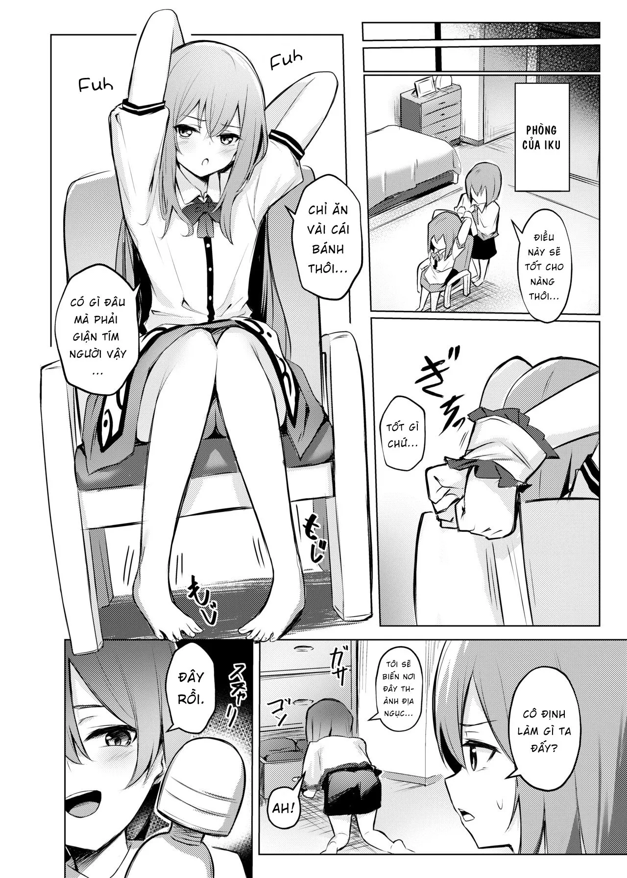 HentaiVN.net - Ảnh 8 - Tenshi-chan ga Iku-san ni Oshioki sareru Hon (Touhou Project) - Chap 1