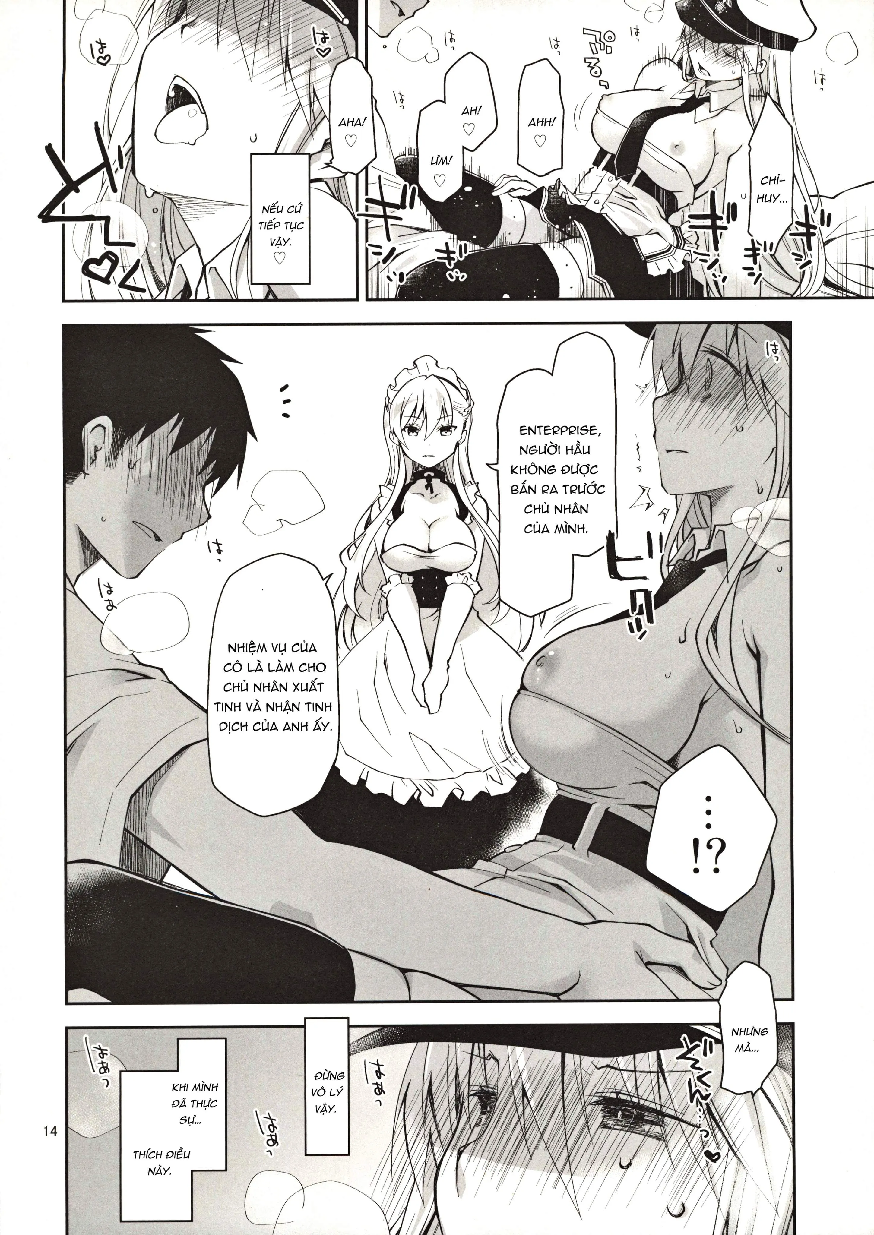 HentaiVN.net - Ảnh 14 - Nàng Hầu Enterprise ( Azur Lane ) [メイドインエンタープライズ (アズールレーン)] - Chap 1