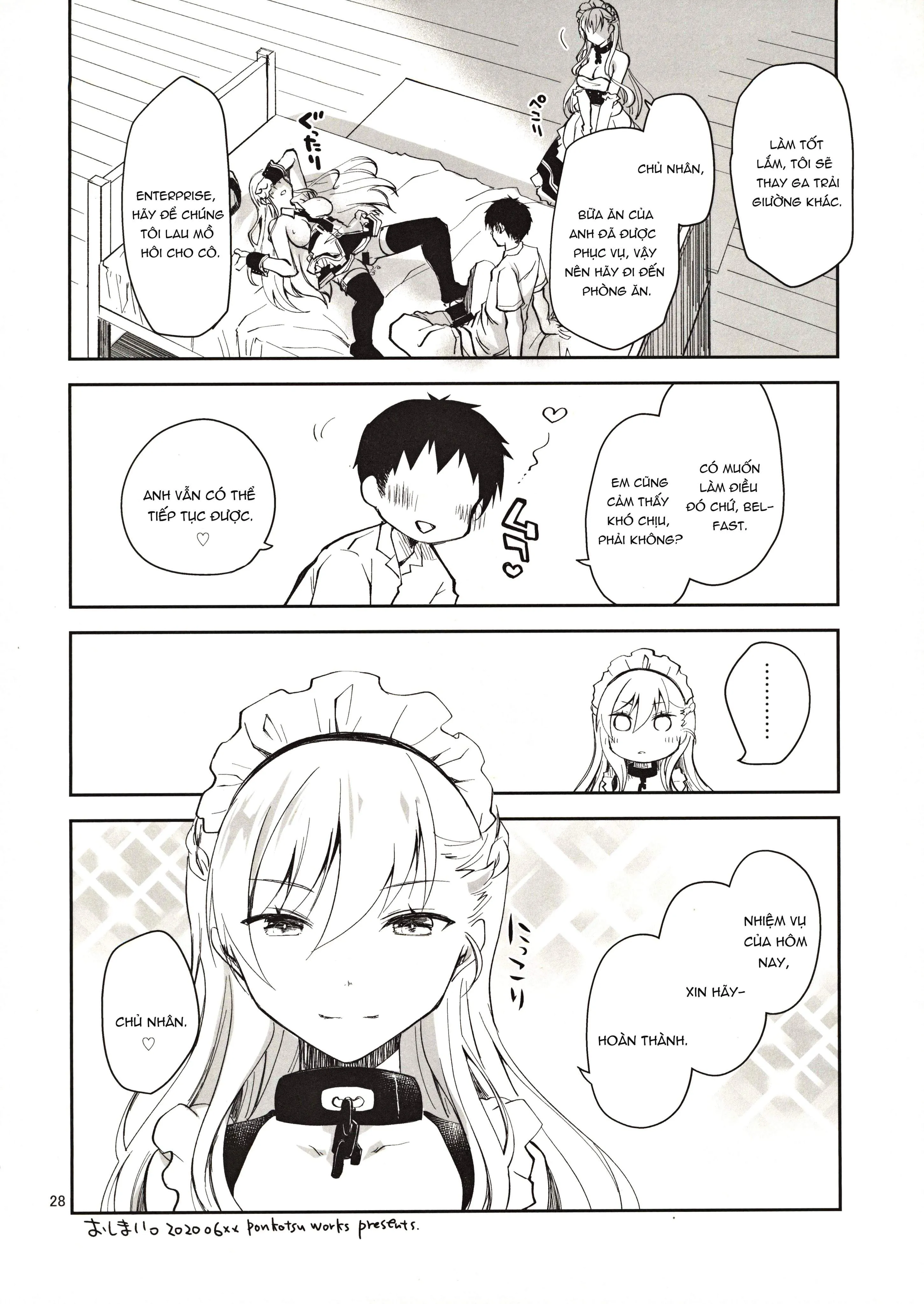 HentaiVN.net - Ảnh 28 - Nàng Hầu Enterprise ( Azur Lane ) [メイドインエンタープライズ (アズールレーン)] - Chap 1