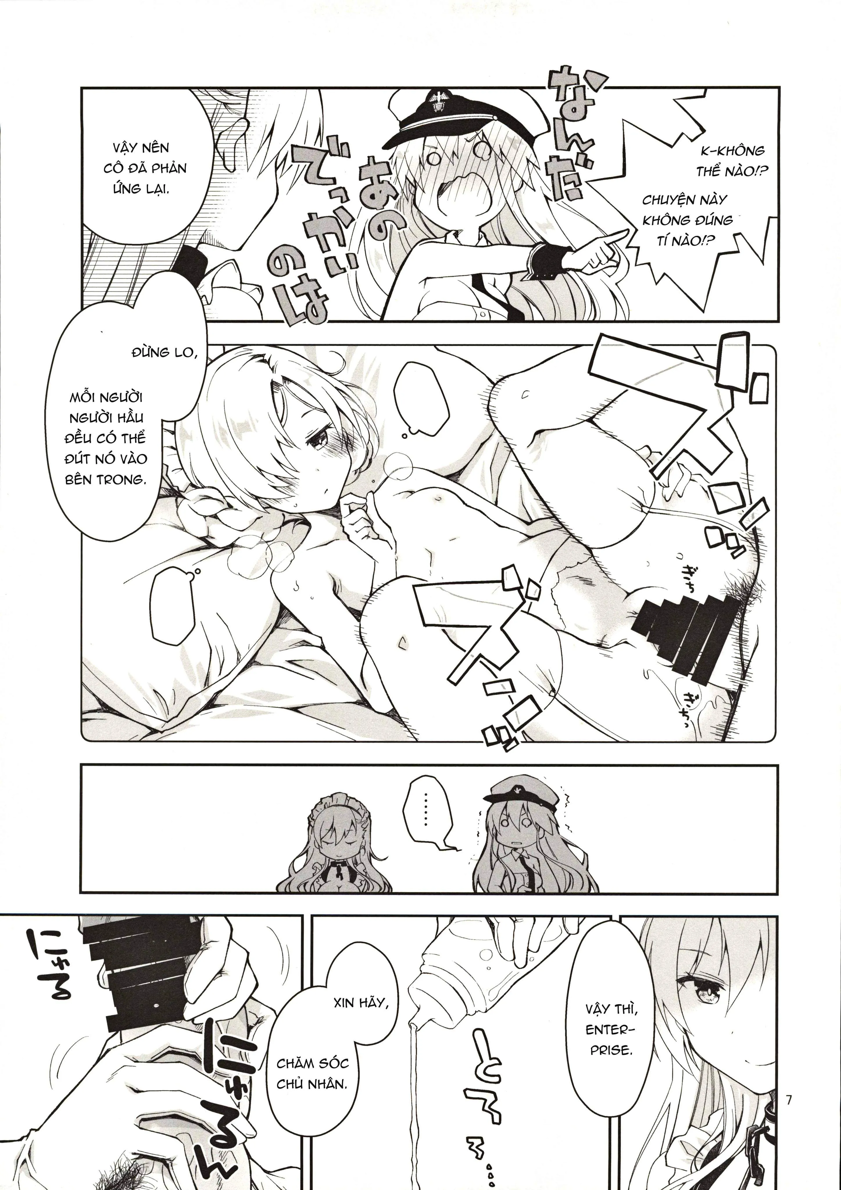 HentaiVN.net - Ảnh 7 - Nàng Hầu Enterprise ( Azur Lane ) [メイドインエンタープライズ (アズールレーン)] - Chap 1