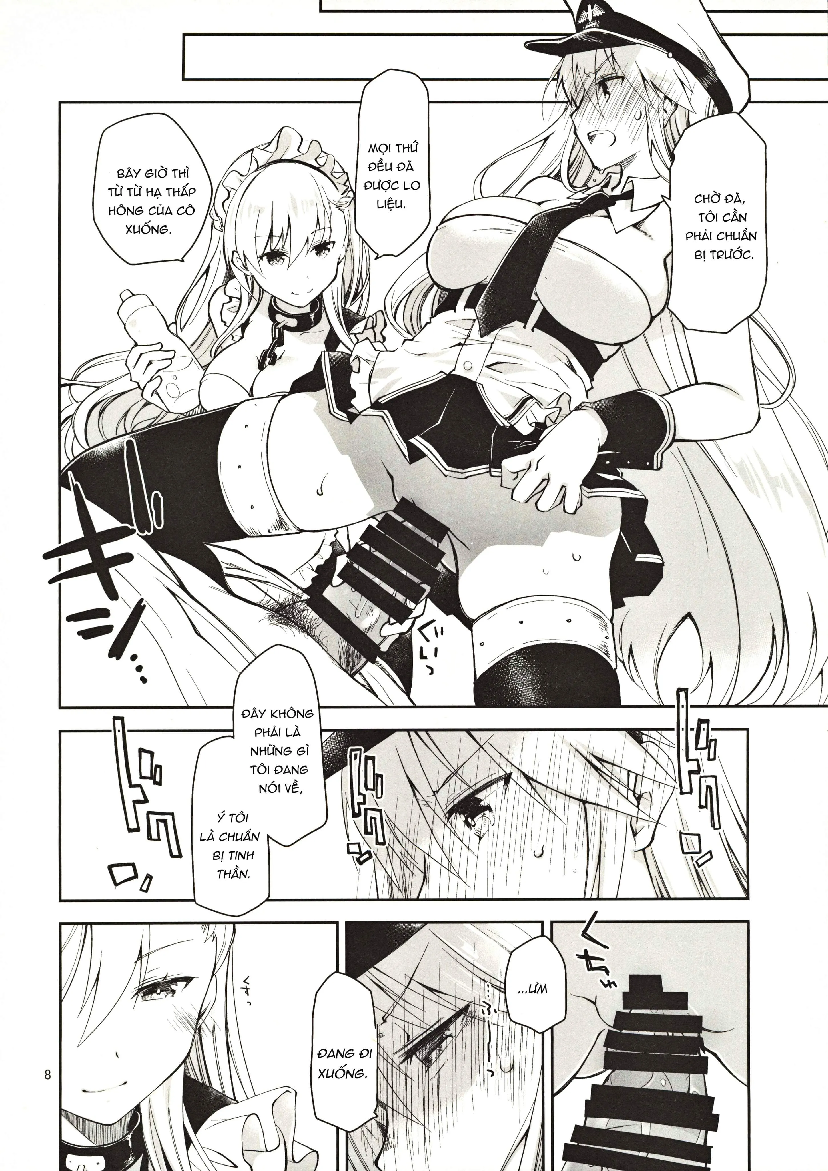 HentaiVN.net - Ảnh 8 - Nàng Hầu Enterprise ( Azur Lane ) [メイドインエンタープライズ (アズールレーン)] - Chap 1