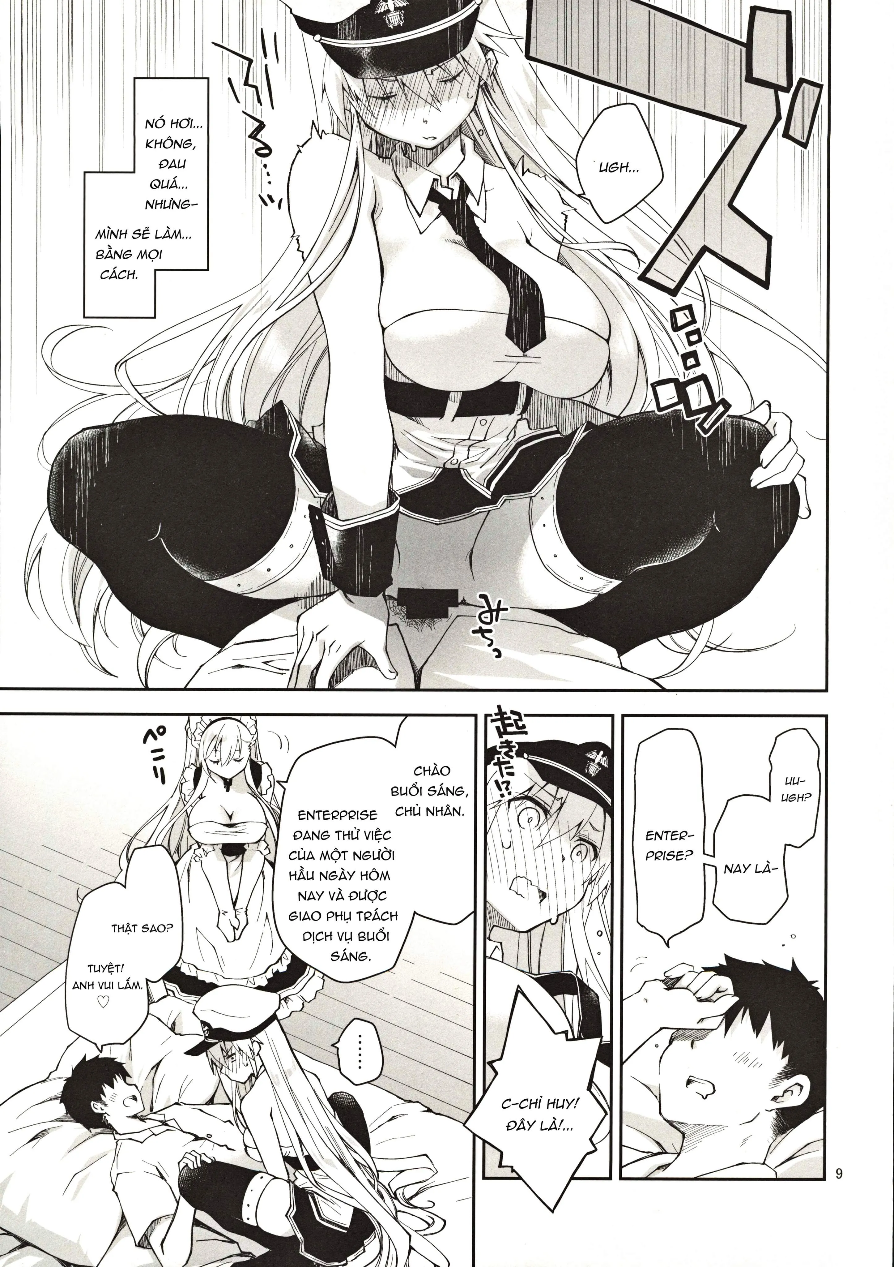 HentaiVN.net - Ảnh 9 - Nàng Hầu Enterprise ( Azur Lane ) [メイドインエンタープライズ (アズールレーン)] - Chap 1