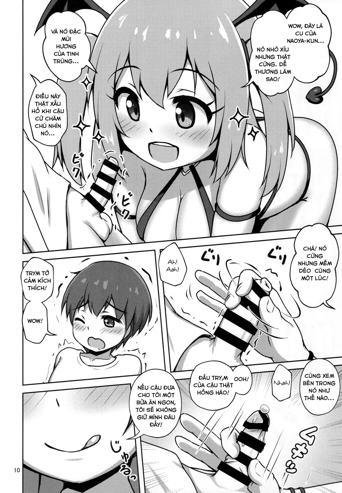 HentaiVN.net - Ảnh 10 - Cô gái quỷ succusbus Liliotte [akoiri Succubus, Shota ni Deau; The Sheltered Succubus Meets A Little Boy.] - Chap 1