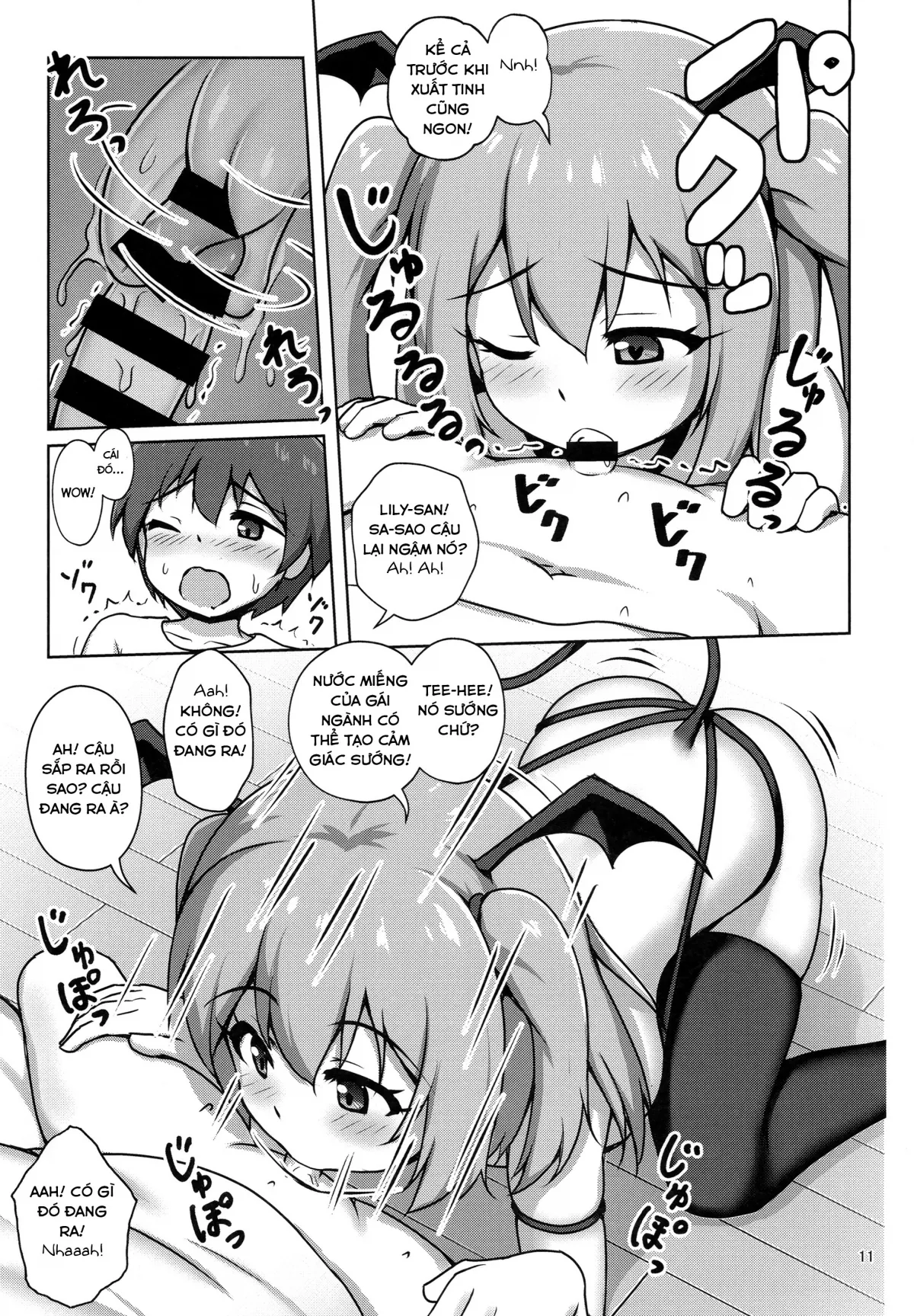 HentaiVN.net - Ảnh 11 - Cô gái quỷ succusbus Liliotte [akoiri Succubus, Shota ni Deau; The Sheltered Succubus Meets A Little Boy.] - Chap 1