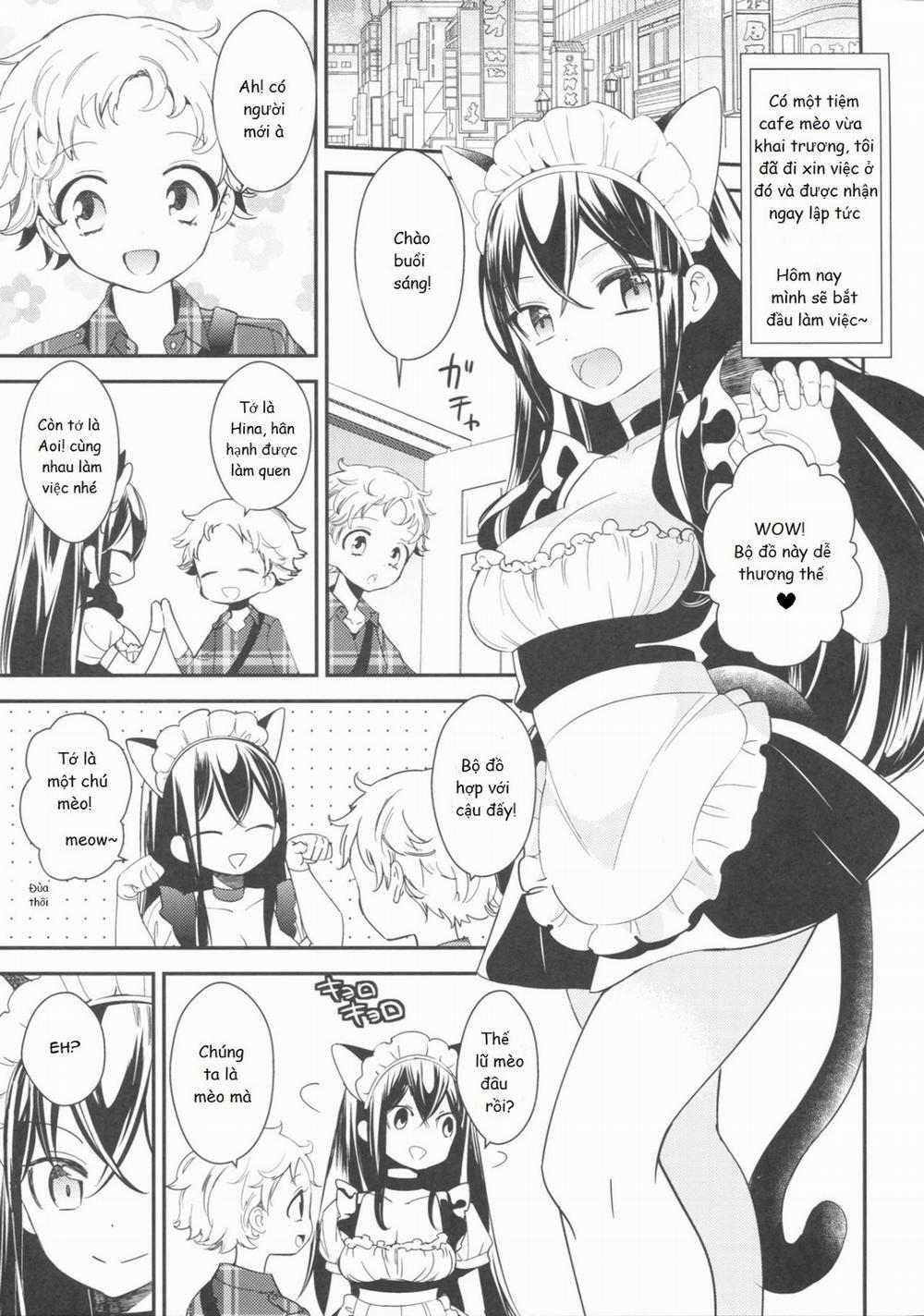 HentaiVN.net - Ảnh 20 - Tachi Masshigura [Neko Cafe Yuri Goudou] - Chap 1