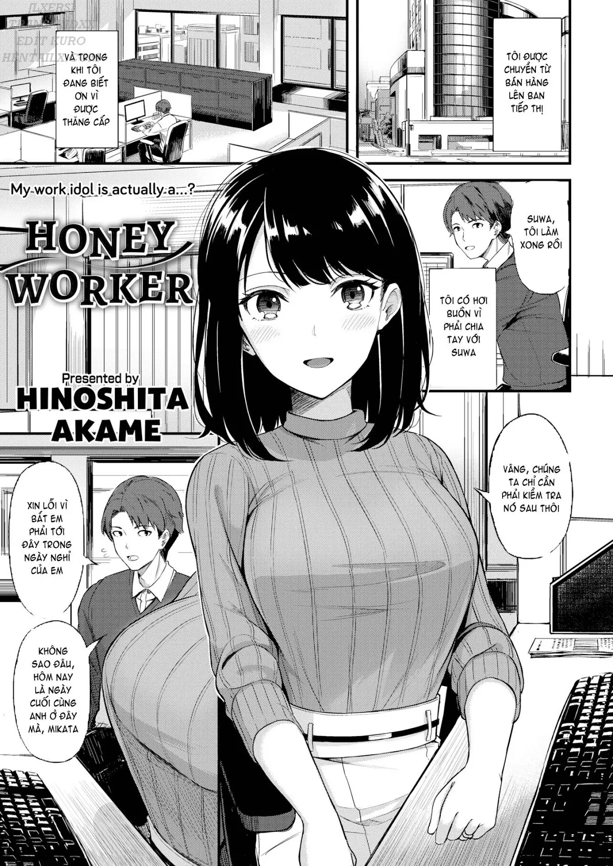 HentaiVN.net - Ảnh 3 - Honey Worker [Comic Kairakuten BEAST 2018-02] - Chap 1