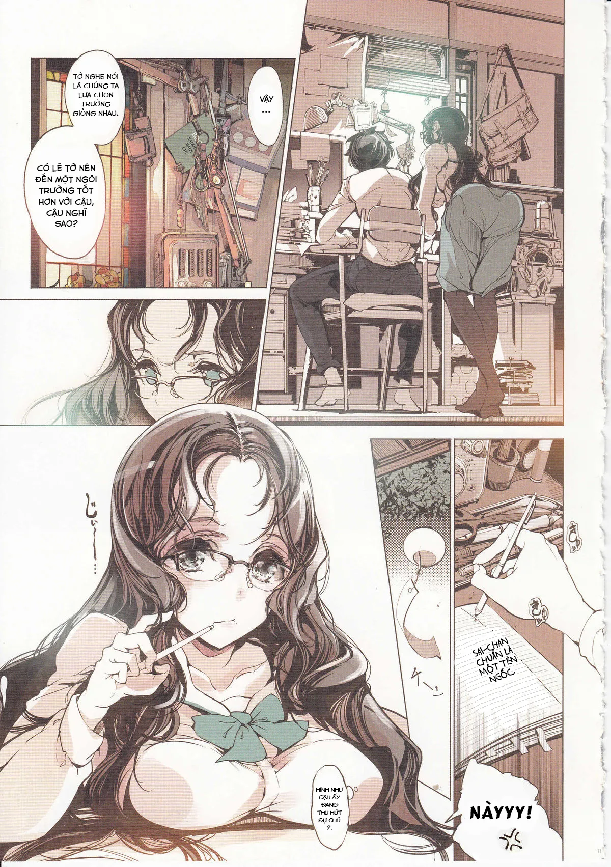 HentaiVN.net - Ảnh 13 - Vị Trí Của Đôi Ta [Shoujo Najimi] - Chap 1