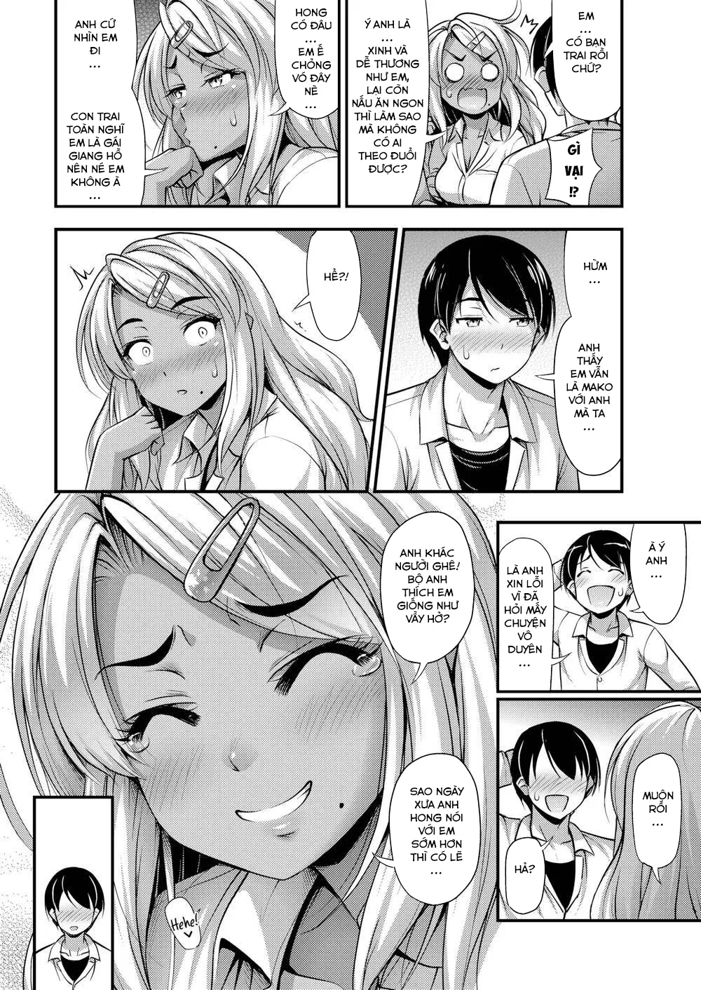 HentaiVN.net - Ảnh 5 - Ý Trời Bảo Anh Lấy Em Làm Vợ Đó! [Mako-chan Isn’t What She Seems] - Chap 1