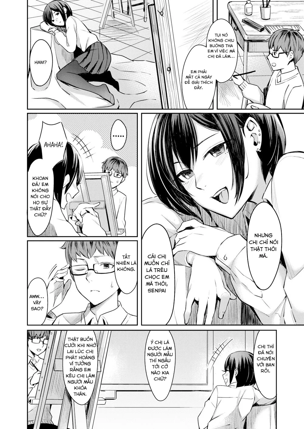 HentaiVN.net - Ảnh 5 - Honto no Kanojo wa Kakiarawasenai - Chap 1