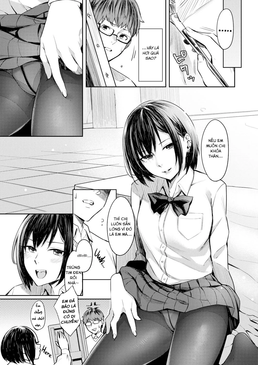 HentaiVN.net - Ảnh 6 - Honto no Kanojo wa Kakiarawasenai - Chap 1