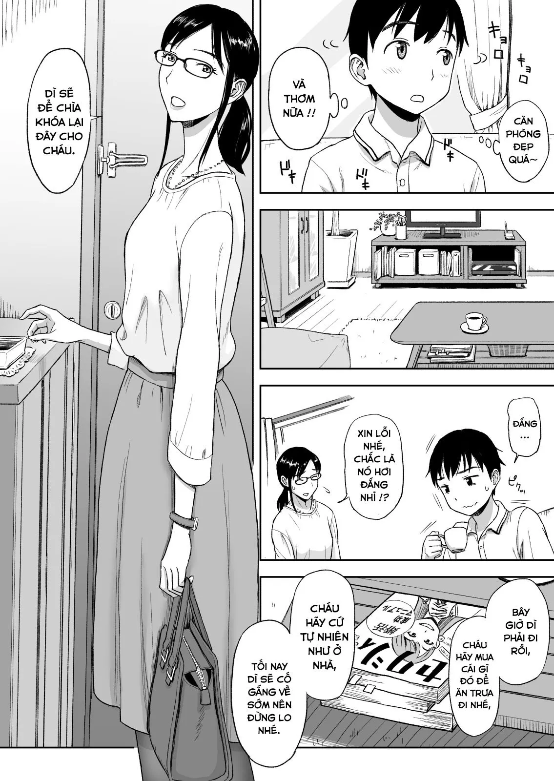 HentaiVN.net - Ảnh 4 - Konkatsu ni Hagemu Oba wa Oi ni Motomerarete Choppiri Ureshii. - Chap 1