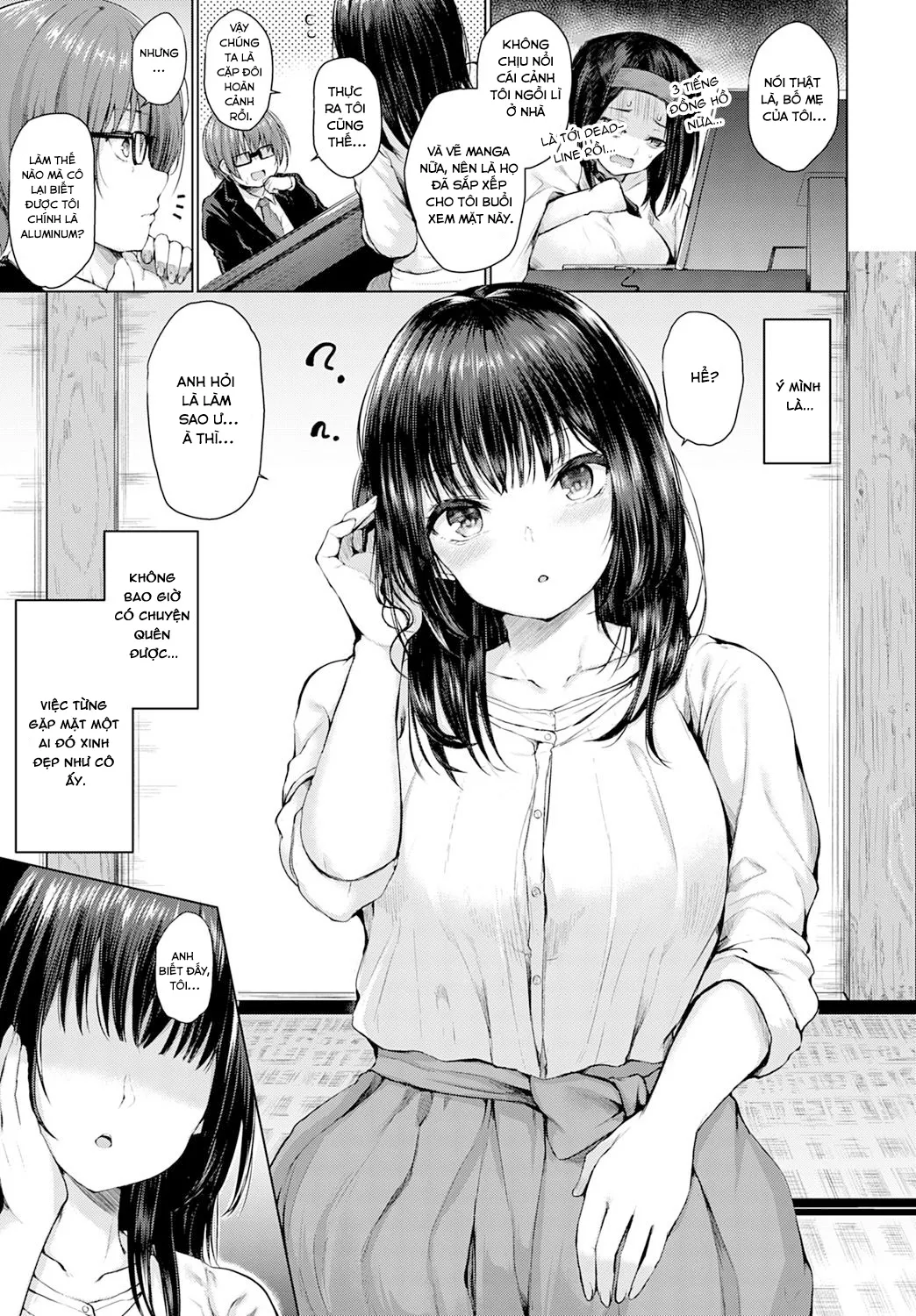 HentaiVN.net - Ảnh 4 - Buổi xem mặt tình cờ [Guuzen Matchmaking; A Chance Matchmaking; 偶然まっちめいきんぐ] - Chap 1
