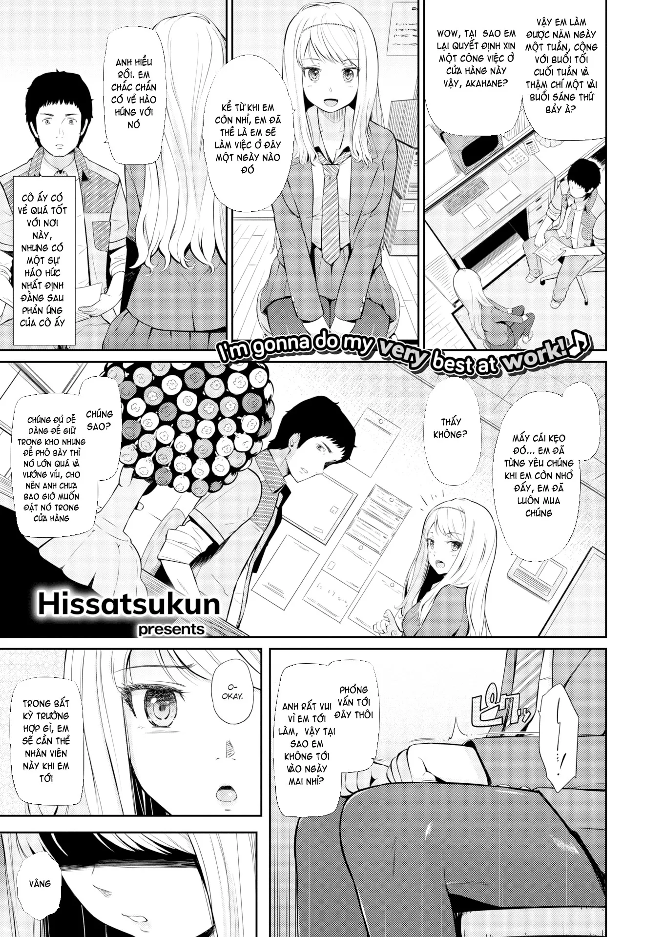 HentaiVN.net - Ảnh 4 - Cheeky Gal Job - Chap 1