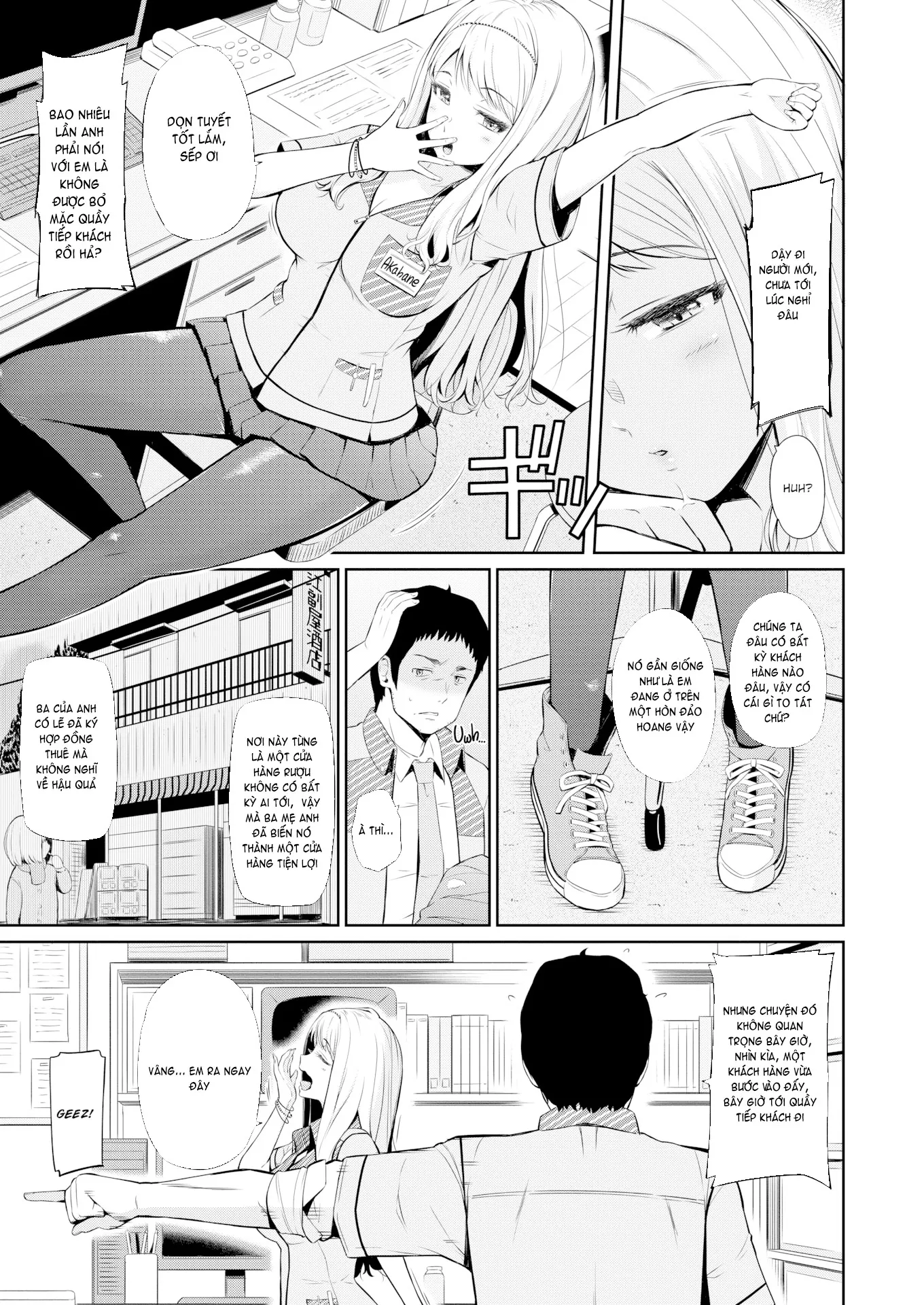 HentaiVN.net - Ảnh 6 - Cheeky Gal Job - Chap 1