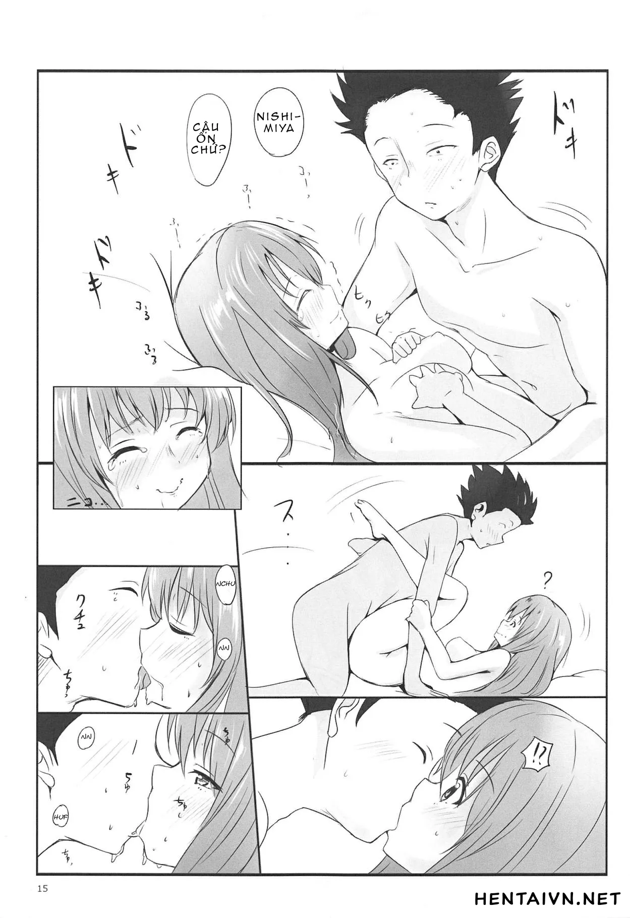 HentaiVN.net - Ảnh 14 - Đâu cần thanh âm nhưng anh với em vẫn có thể hòa làm một❤ [Shoutan to Shoutan (Koe no Katachi), ショーたんとしょーたん (聲の形)] - Chap 1