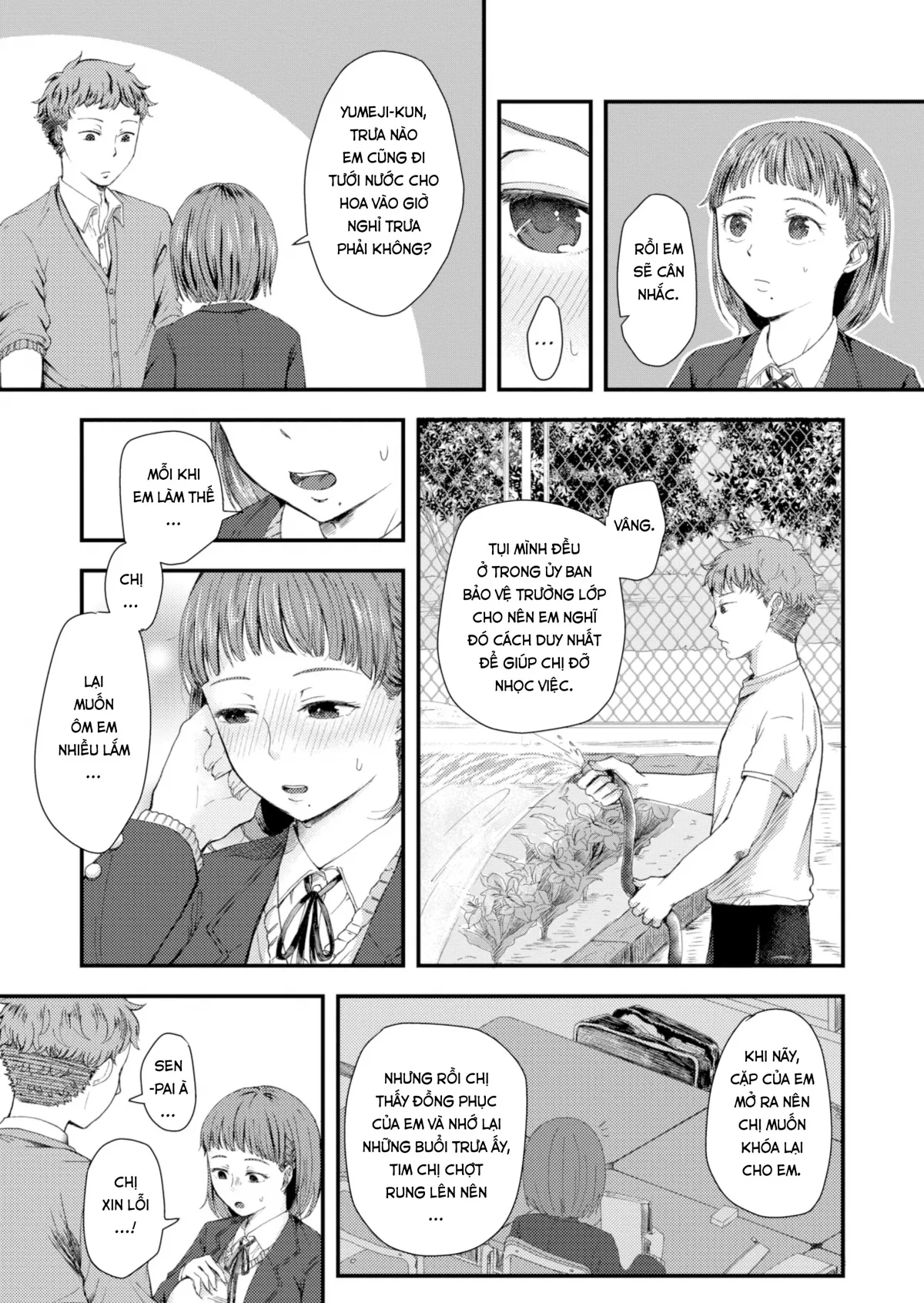 HentaiVN.net - Ảnh 4 - Cậu Chàng Khóa Sau Mà Chị Yêu... [The Junior I Like] - Chap 1