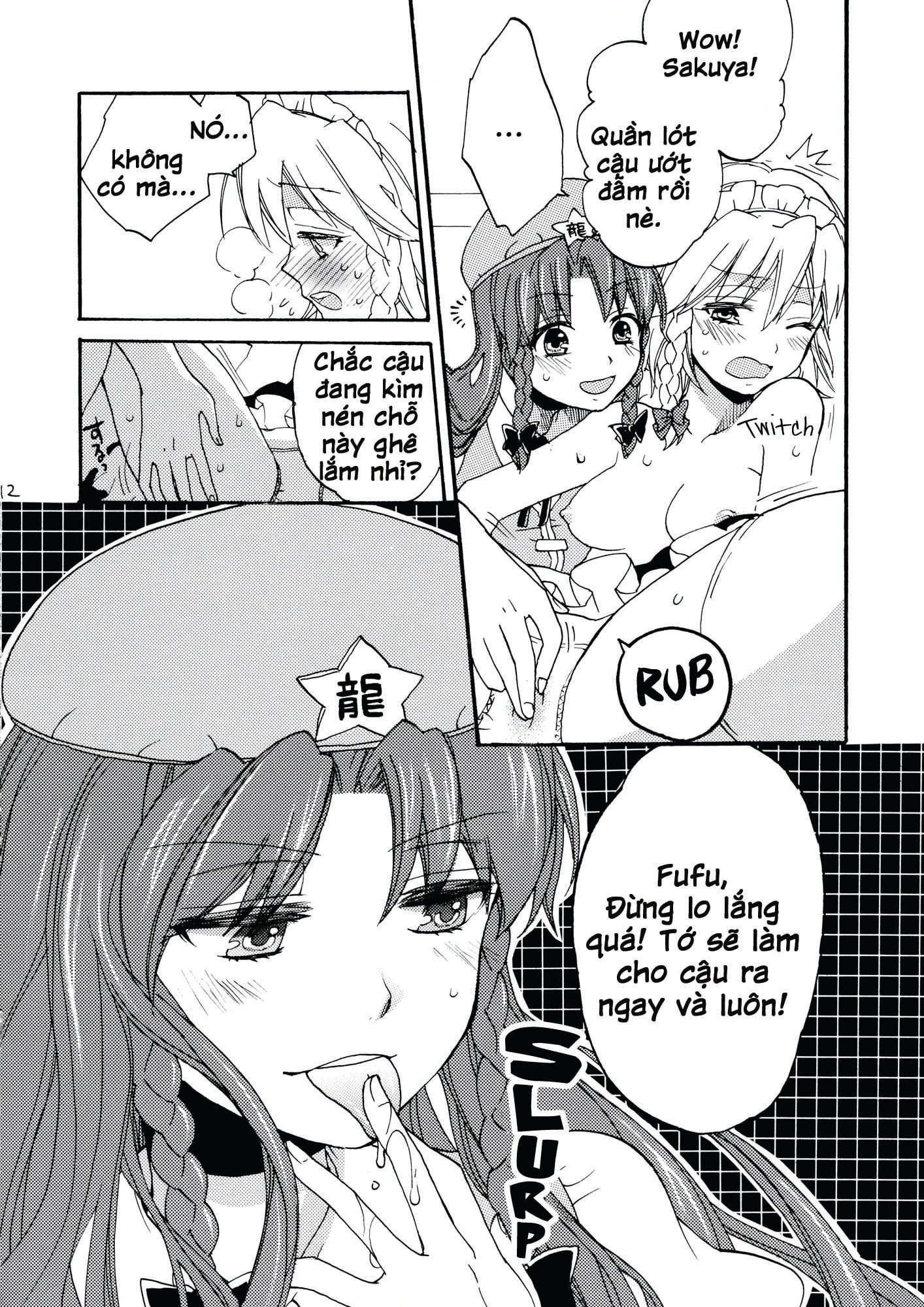 HentaiVN.net - Ảnh 12 - Maids Have No Privacy (Touhou Project) [Maid Ni Private Wa Arimasen] - Chap 1