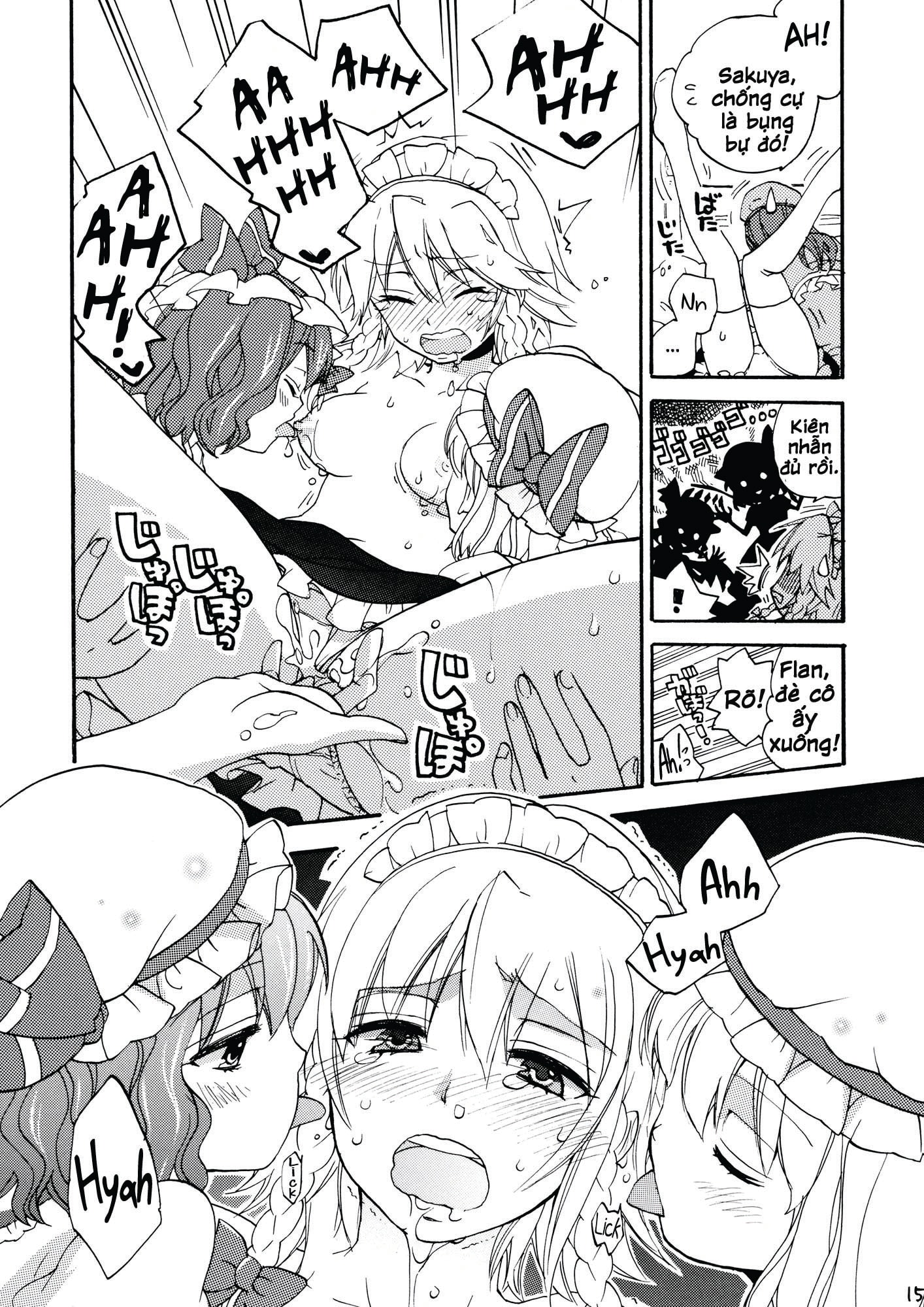 HentaiVN.net - Ảnh 15 - Maids Have No Privacy (Touhou Project) [Maid Ni Private Wa Arimasen] - Chap 1