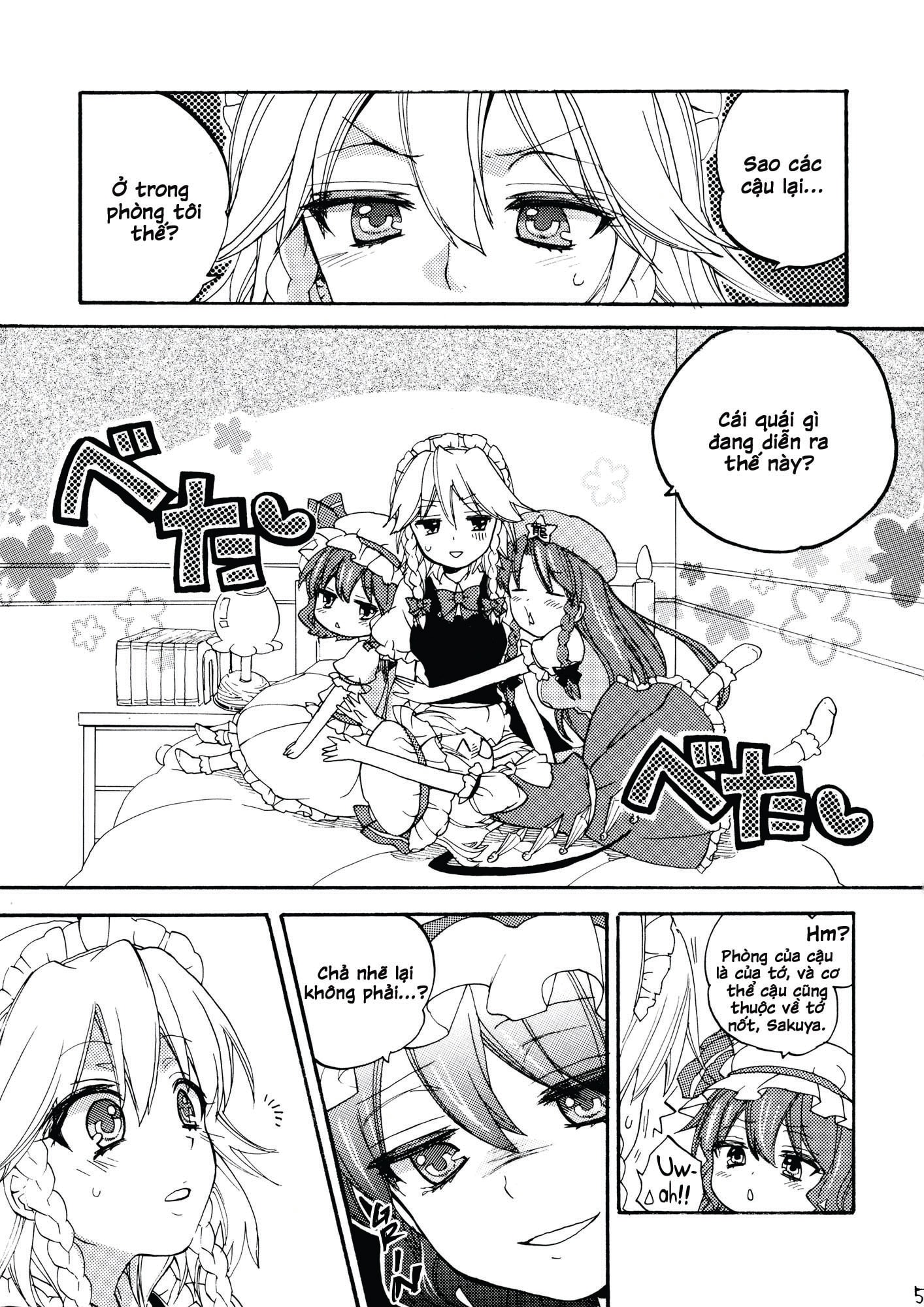 HentaiVN.net - Ảnh 5 - Maids Have No Privacy (Touhou Project) [Maid Ni Private Wa Arimasen] - Chap 1
