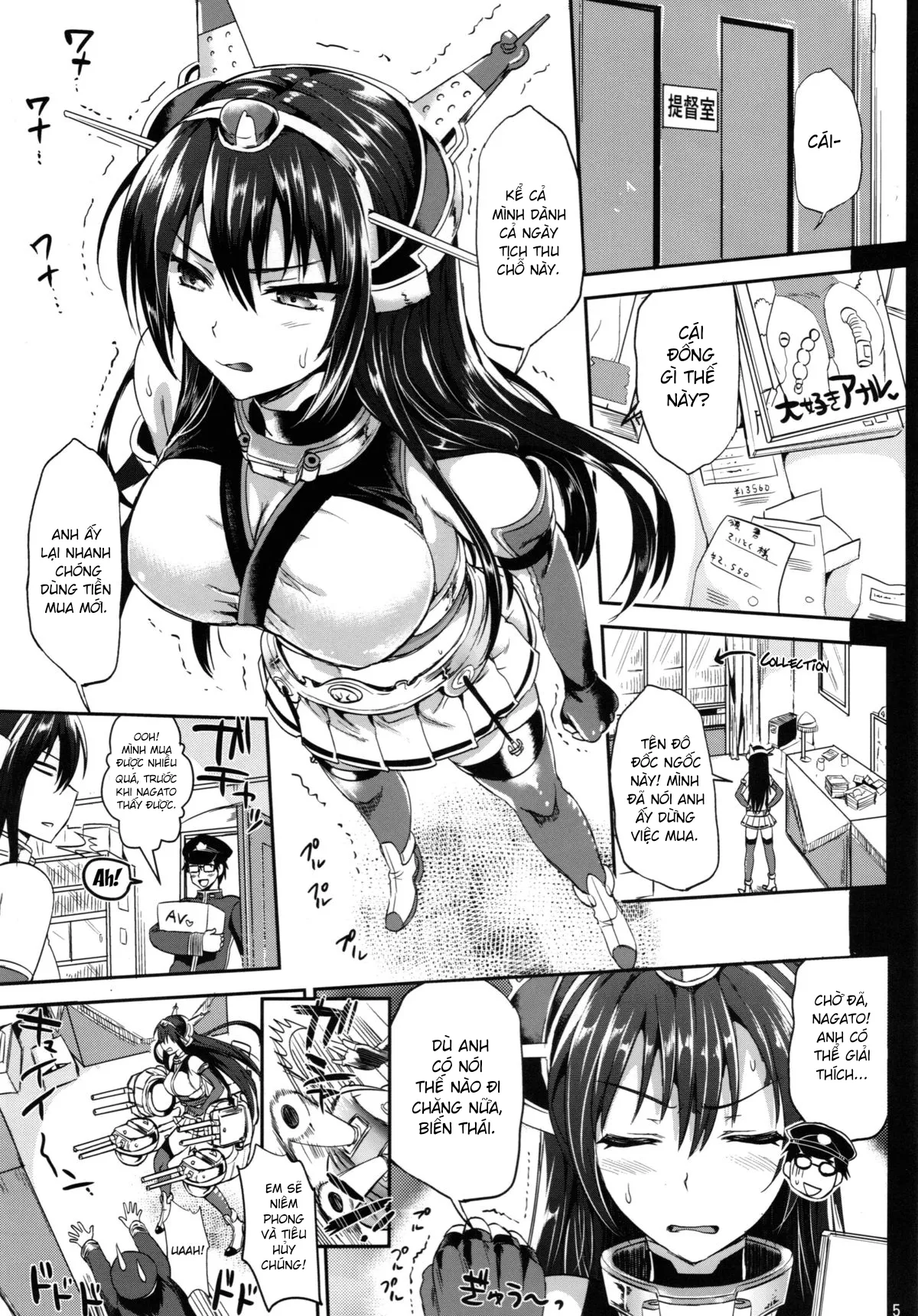 HentaiVN.net - Ảnh 5 - Senkan Nagato to Hentai Teitoku (Kantai Collection -KanColle-) [戦艦長門と変態提督 (艦隊これくしょん -艦これ-)] - Chap 1