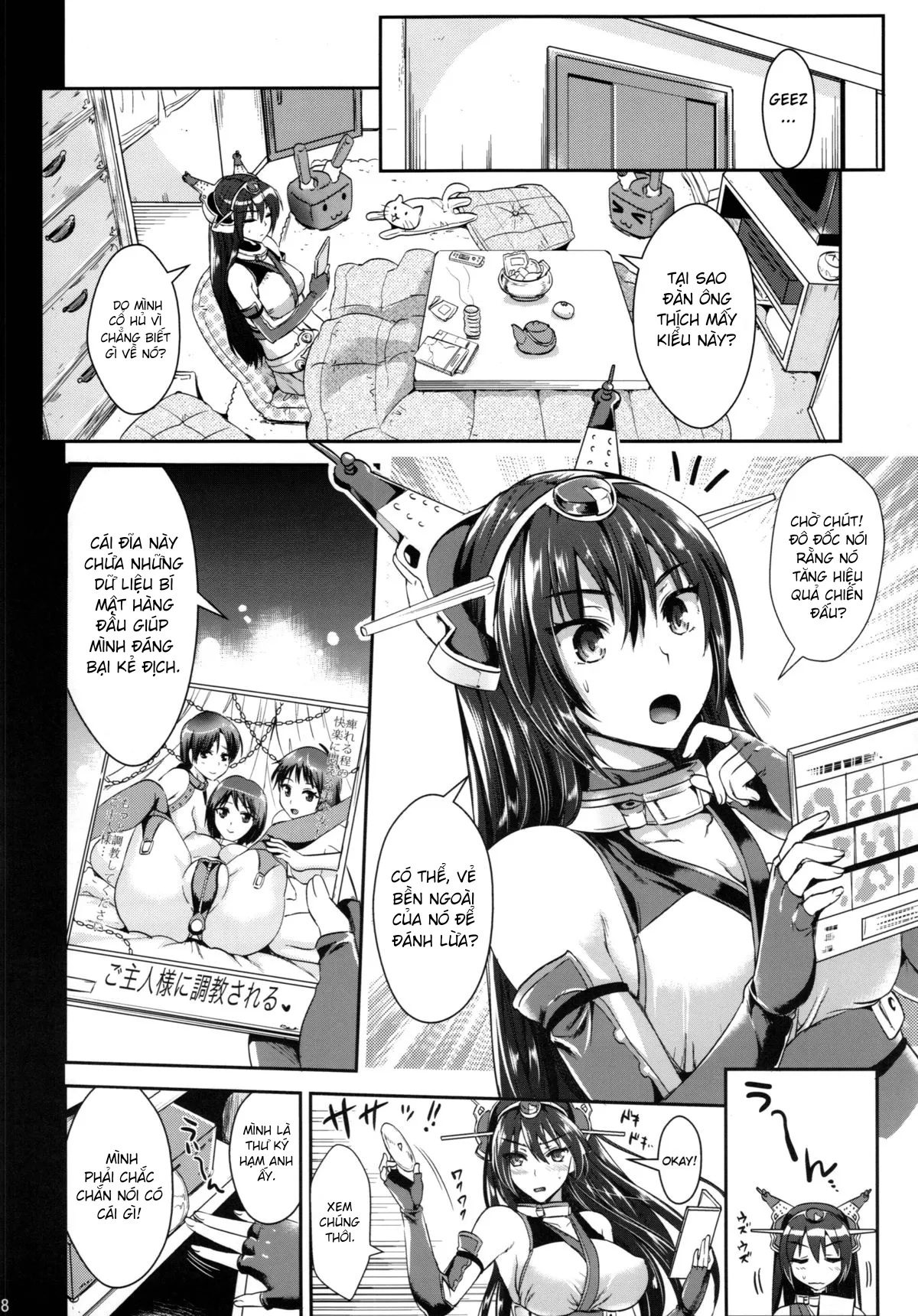 HentaiVN.net - Ảnh 8 - Senkan Nagato to Hentai Teitoku (Kantai Collection -KanColle-) [戦艦長門と変態提督 (艦隊これくしょん -艦これ-)] - Chap 1