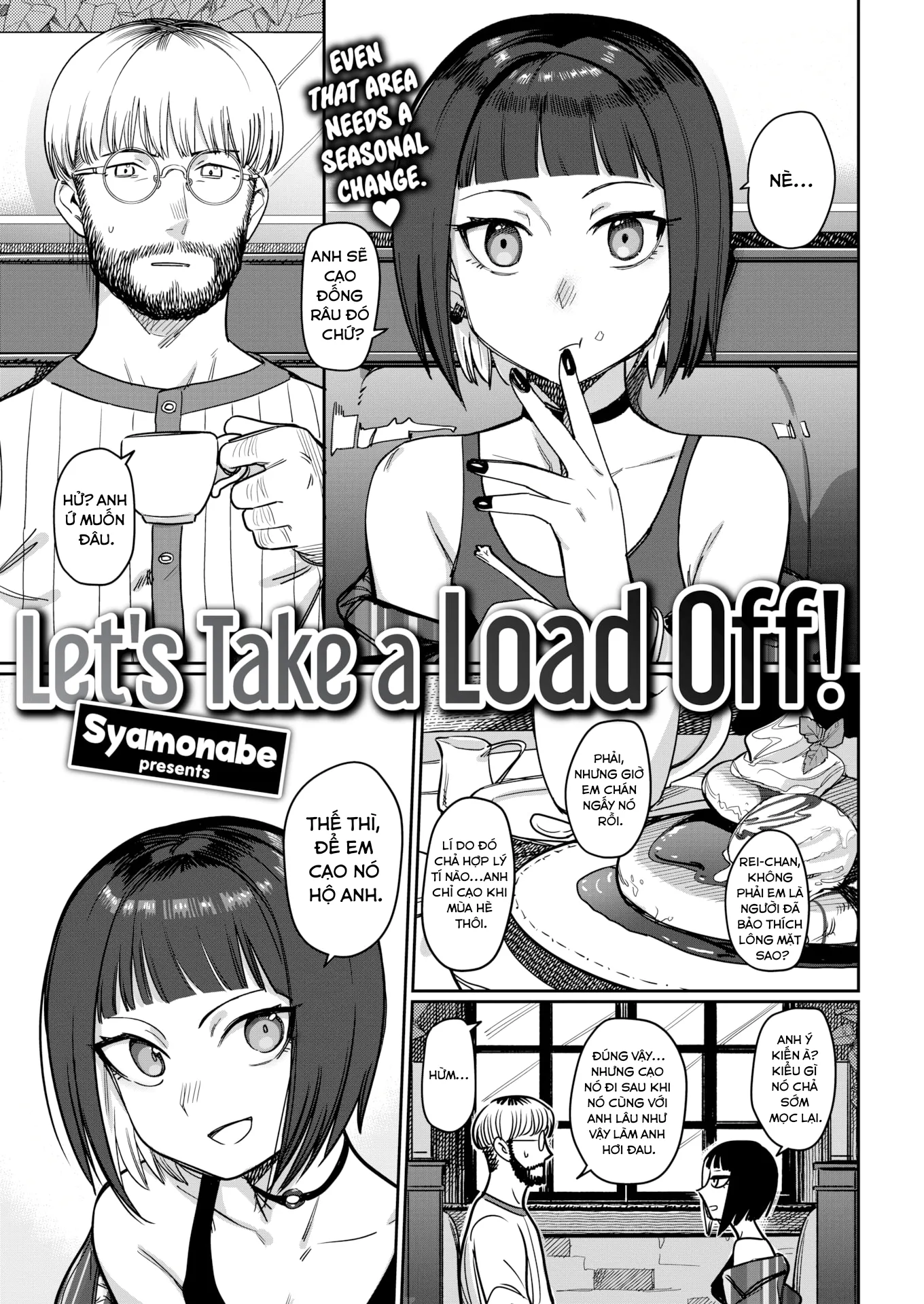 HentaiVN.net - Ảnh 3 - Cùng Thay Đổi Nào! [Let's Take A Load Off!] - Chap 1