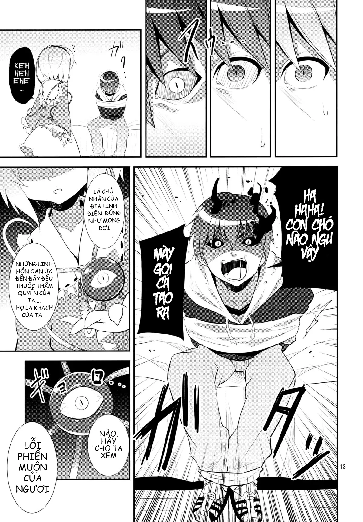 HentaiVN.net - Ảnh 12 - Satori Can't Make Many Friends (Touhou Project) [Satori không thể kết bạn] - Chap 1