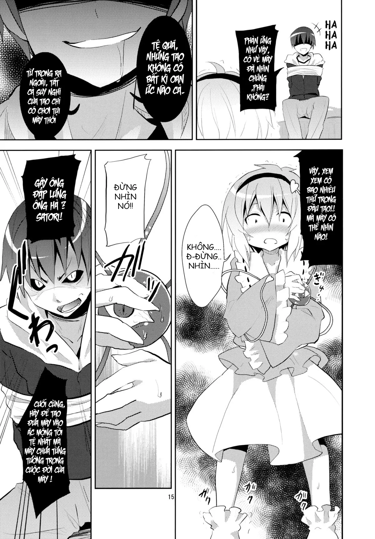 HentaiVN.net - Ảnh 14 - Satori Can't Make Many Friends (Touhou Project) [Satori không thể kết bạn] - Chap 1