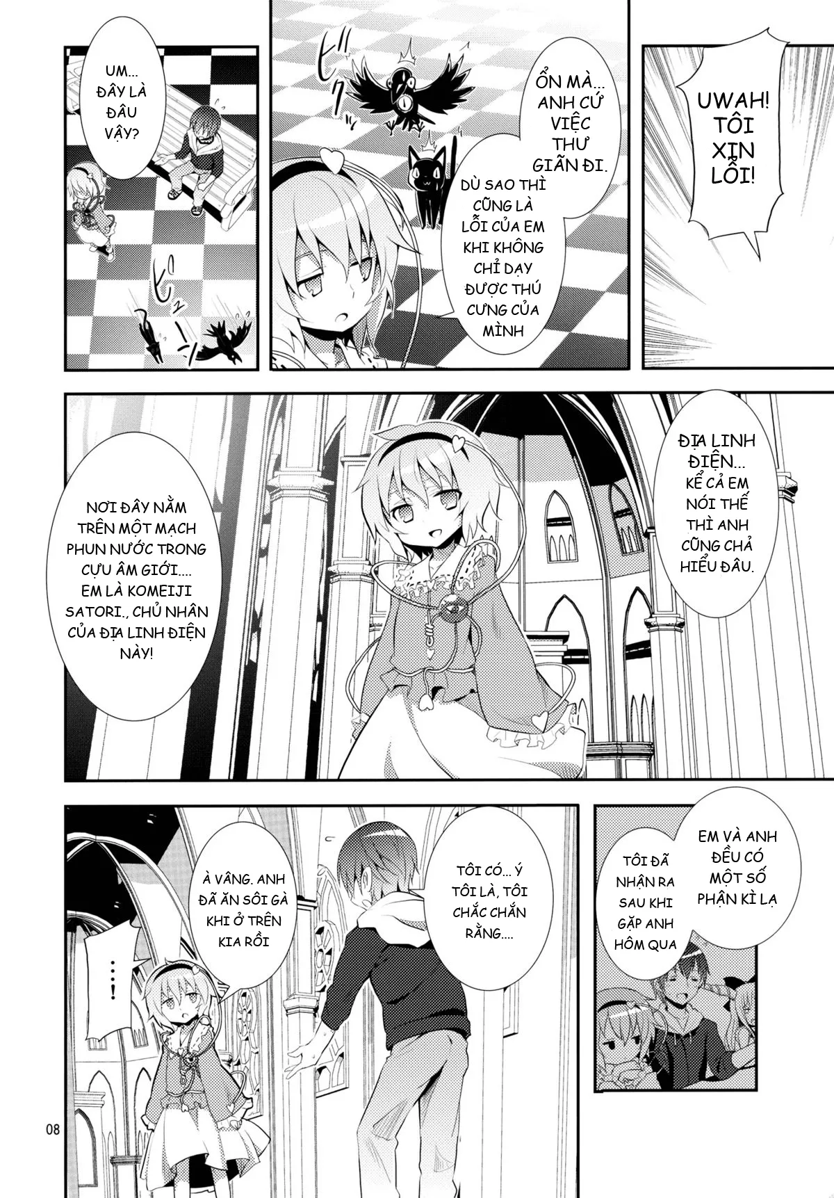 HentaiVN.net - Ảnh 7 - Satori Can't Make Many Friends (Touhou Project) [Satori không thể kết bạn] - Chap 1