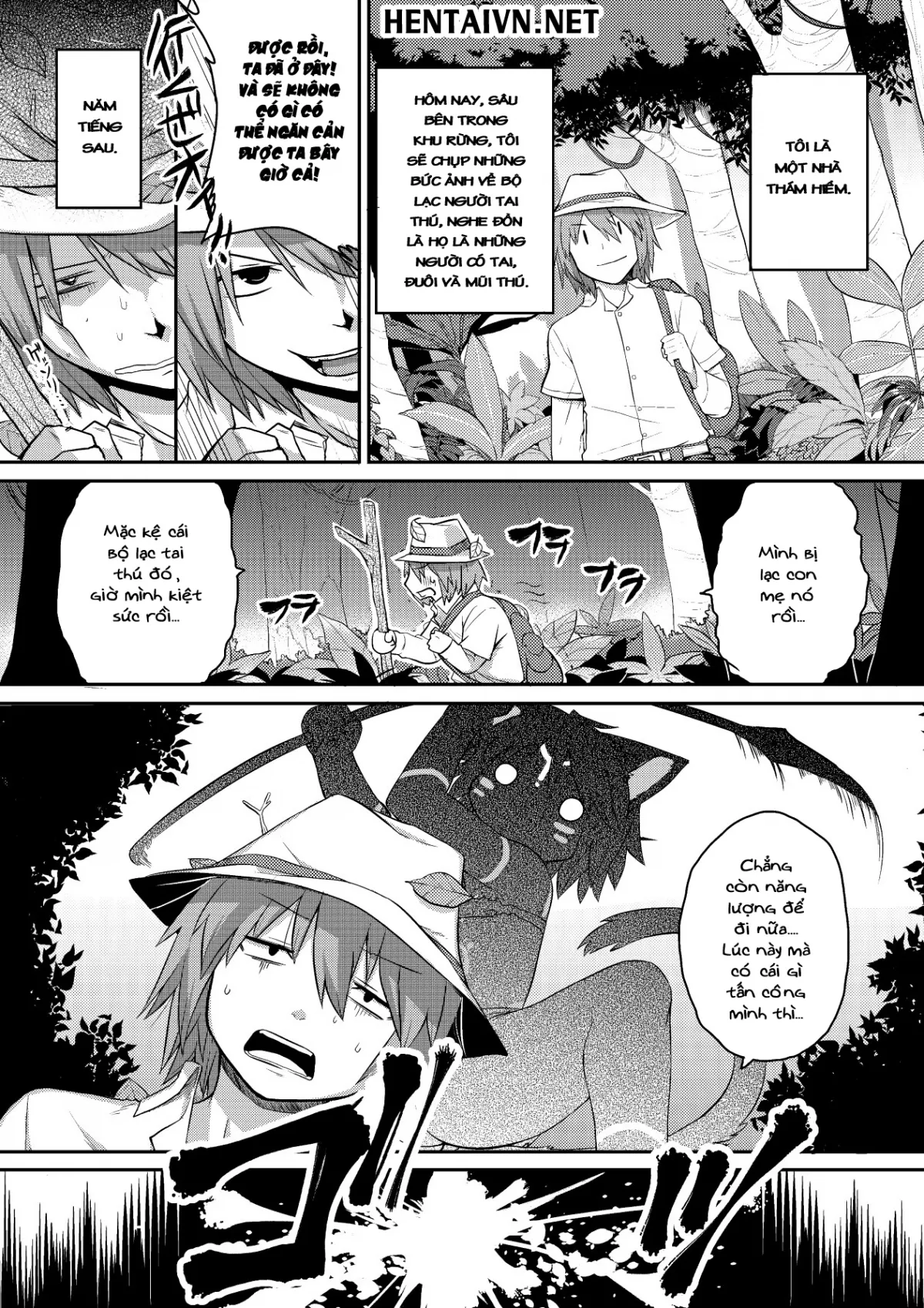 HentaiVN.net - Ảnh 3 - Jungle Beast [Mitsurin no Juu] - Chap 1
