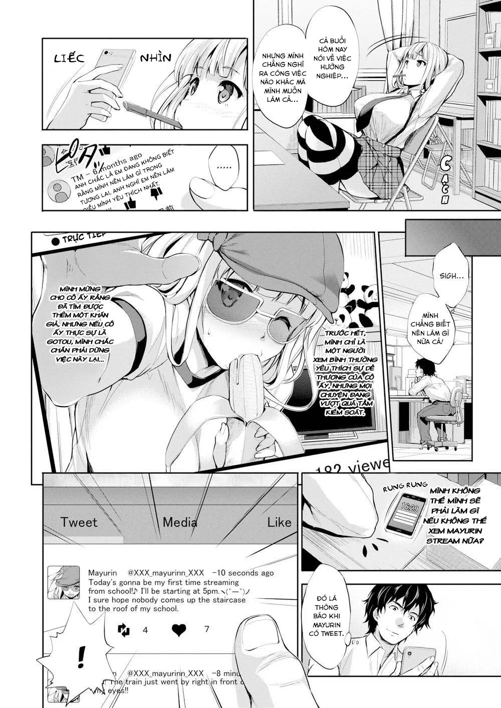 HentaiVN.net - Ảnh 5 - Em muốn thầy nhìn vào em nhiều hơn nữa! [I wan't you look at me more!] - Chap 1