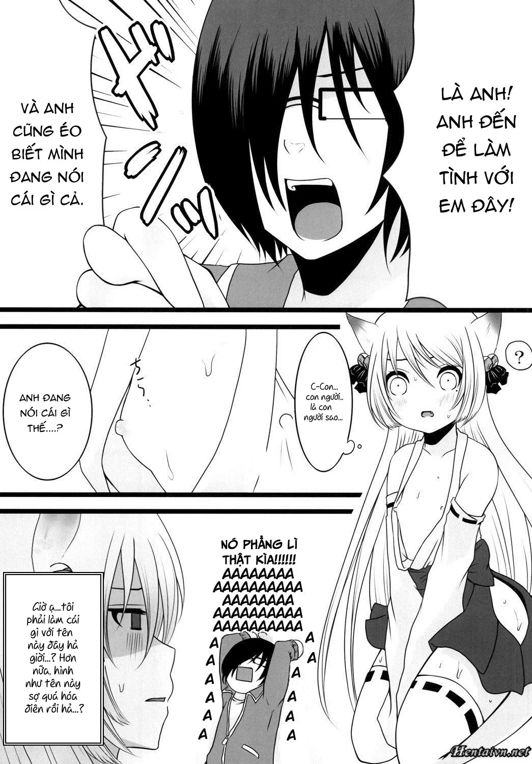 HentaiVN.net - Ảnh 11 - Kami-Sama ni Tanon de DT Sutetatta - Chap 1