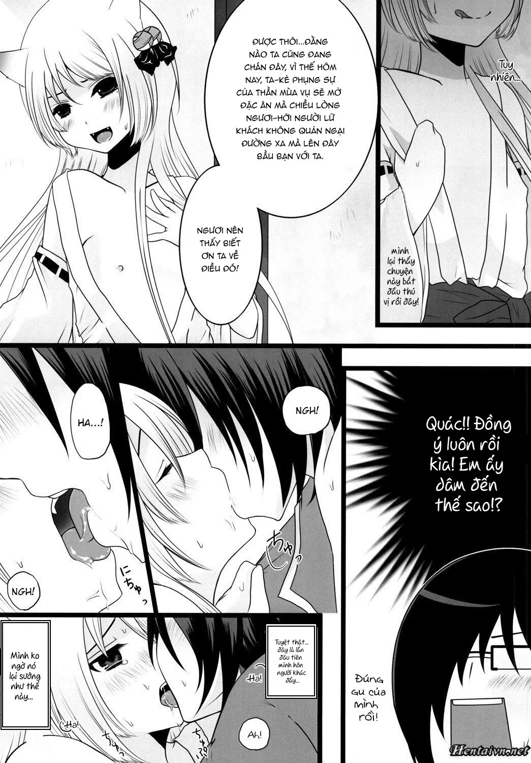 HentaiVN.net - Ảnh 13 - Kami-Sama ni Tanon de DT Sutetatta - Chap 1