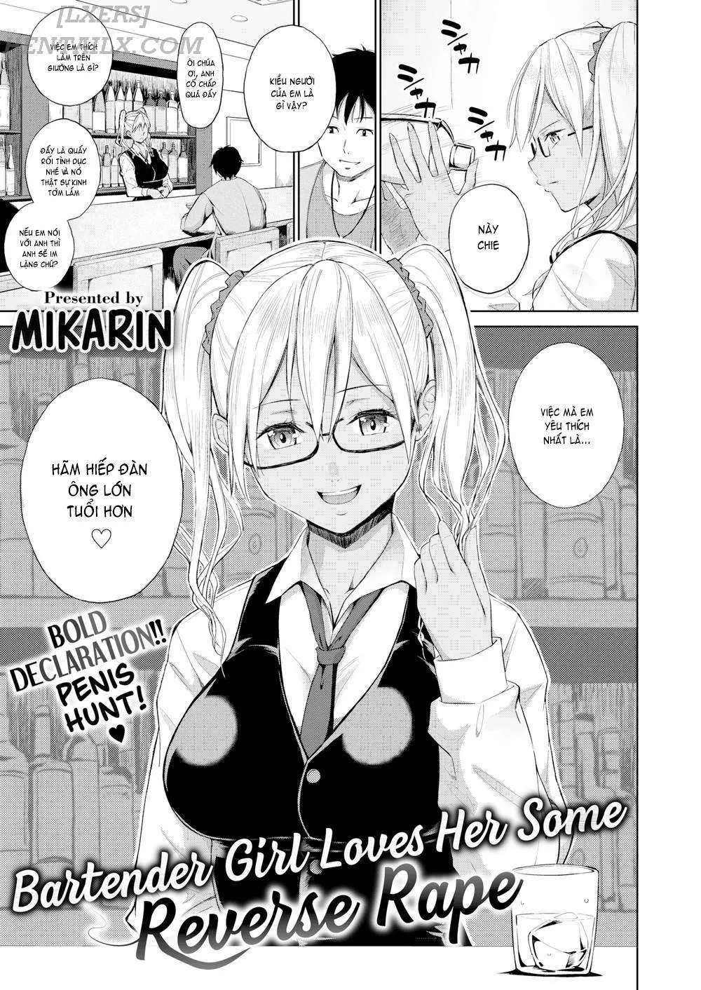HentaiVN.net - Ảnh 4 - Bartender Girl Loves Her Some Reverse Rape [Comic X-Eros #73] - Chap 1