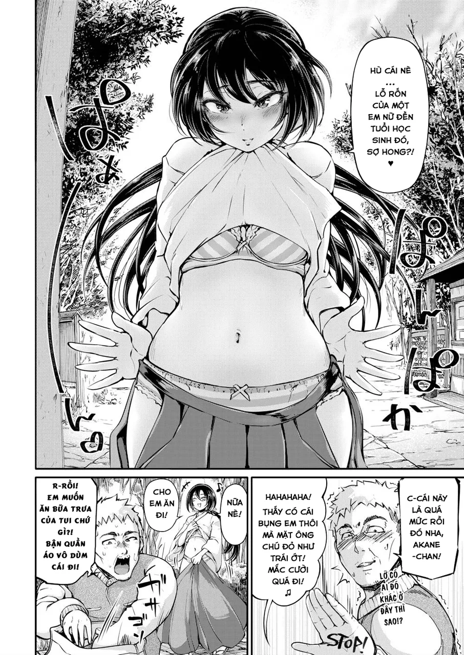 HentaiVN.net - Ảnh 3 - Em Nữ Đền Xinh Xắn và Ông Chú Già May Mắn! [Desire Priestess Akane-chan] - Chap 1